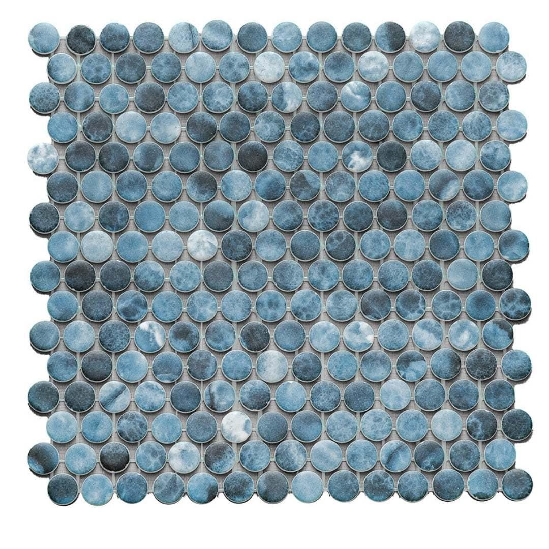 Eterna Penny 12"x12" Recycled Glass Mosaic Tile