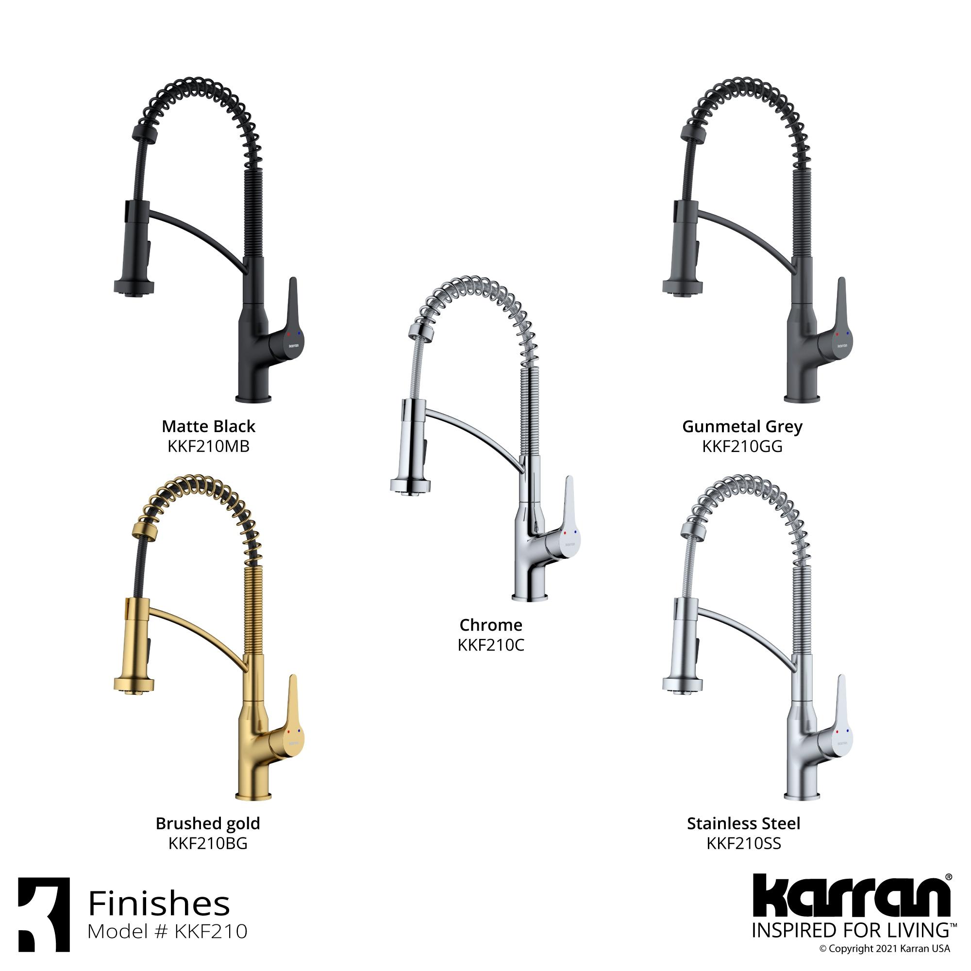 Karran Scottsdale Single-Handle Pull-Down Sprayer Kitchen Faucet