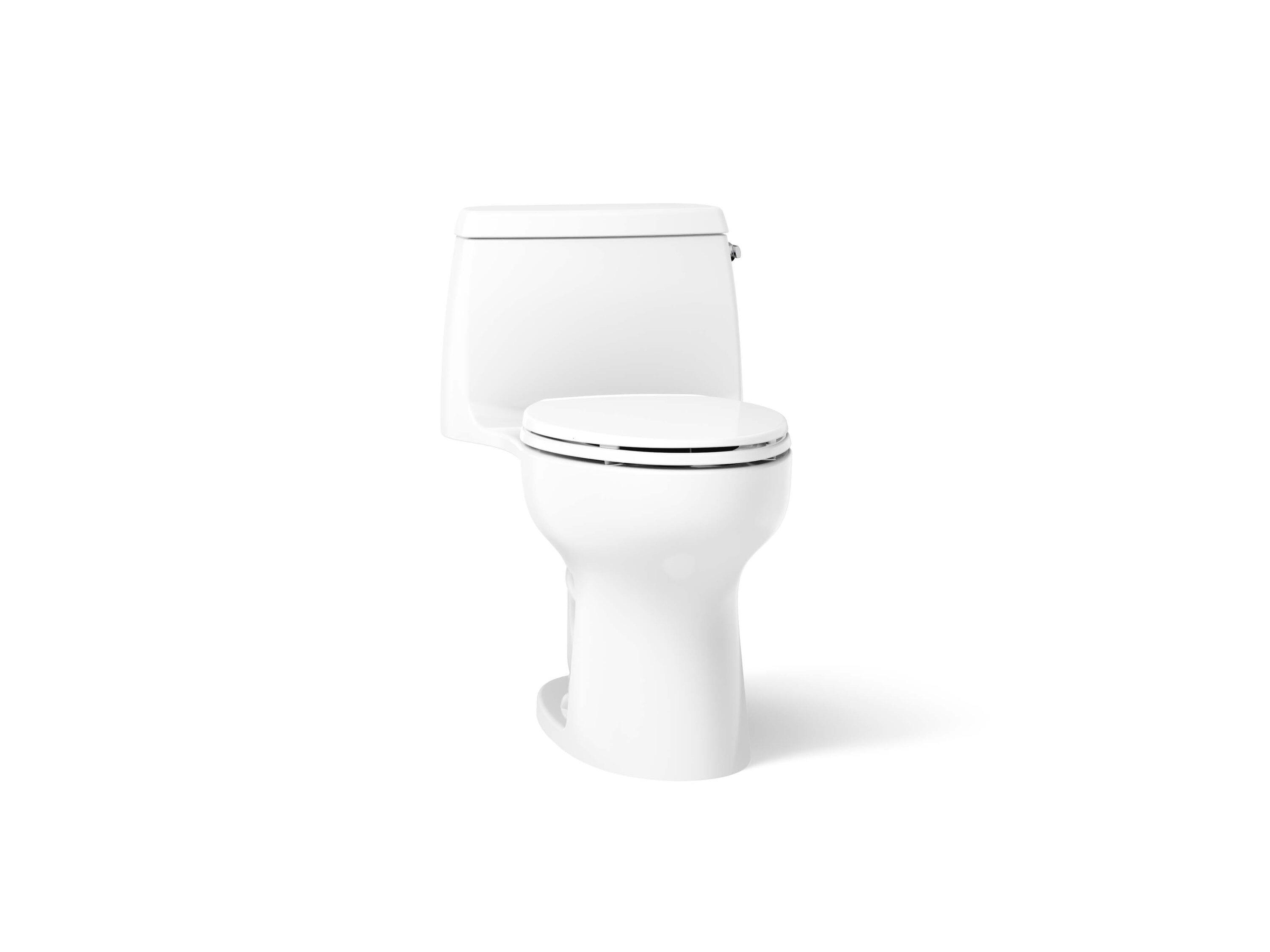 Kohler Santa Rosa Comfort Height One-Piece Compact Elongated 1.28 Gpf Toilet With Revolution 360 Swirl Flushing Technology K-30810-RA-0