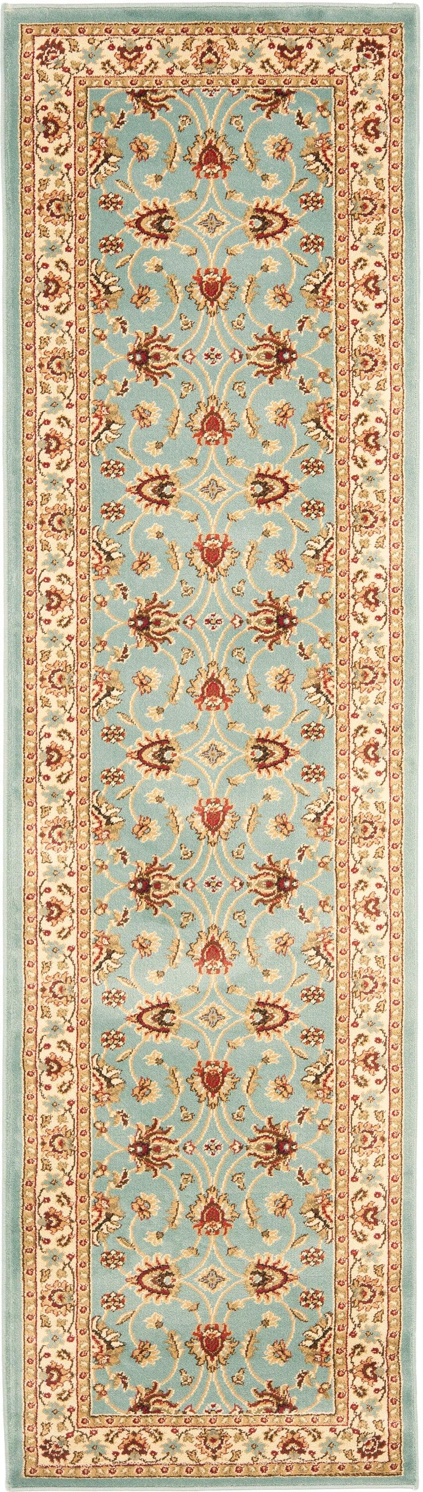 Lyndhurst LNH553 Power Loomed Runner Rug - Blue/Ivory - 2'3"x8' - Safavieh.