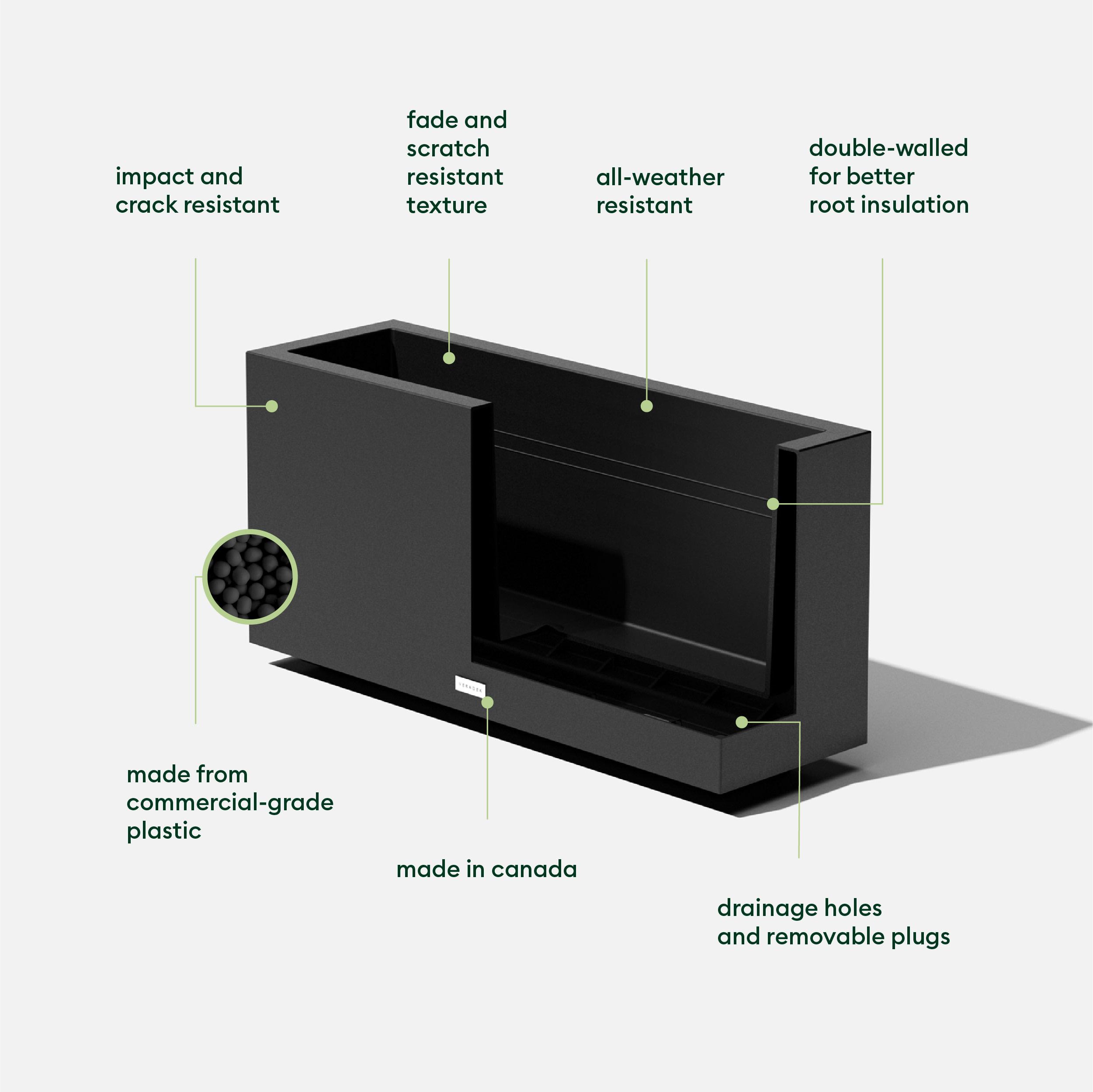 Block Series Long Box Planter