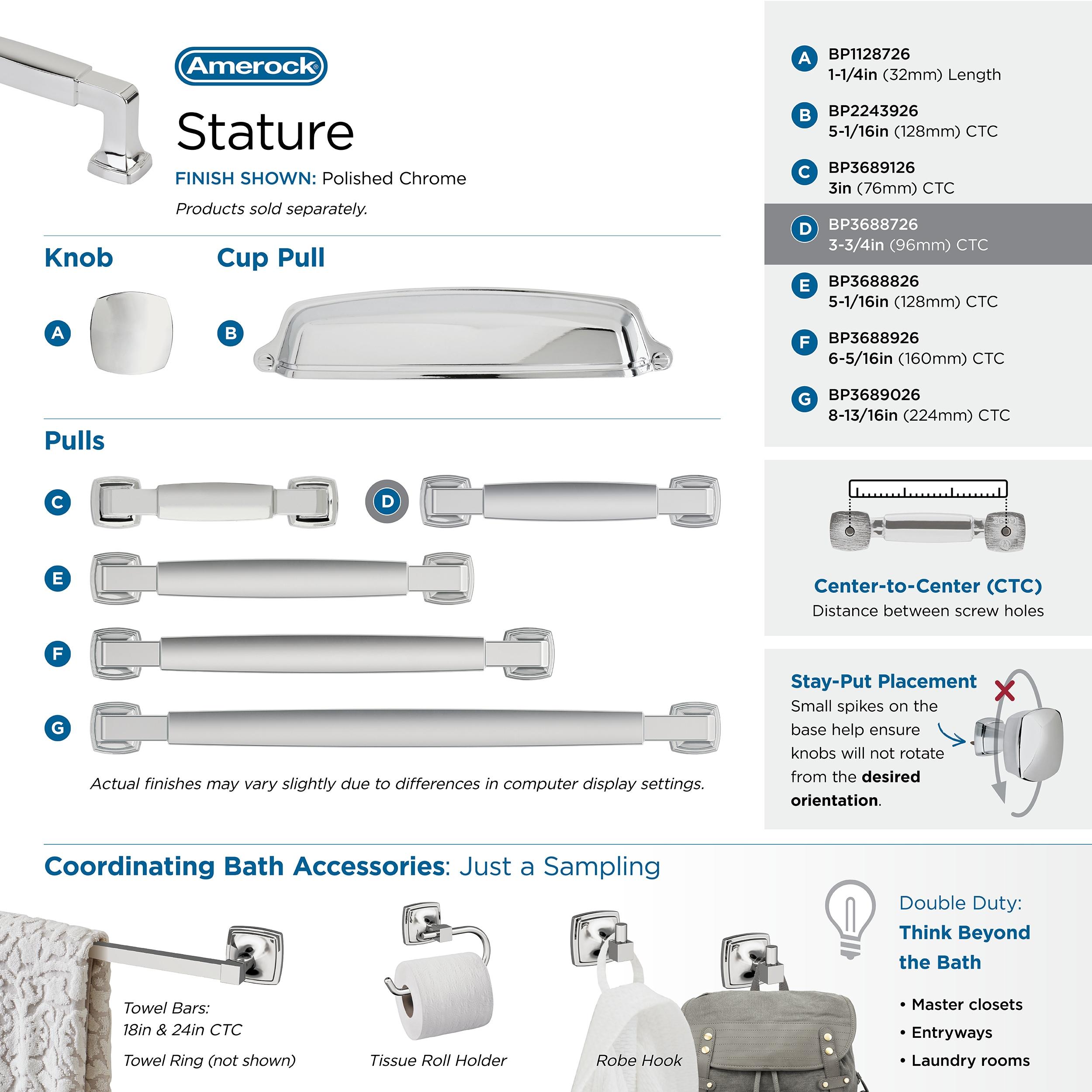 Stature 3 3/4" Center To Center Bar Pull