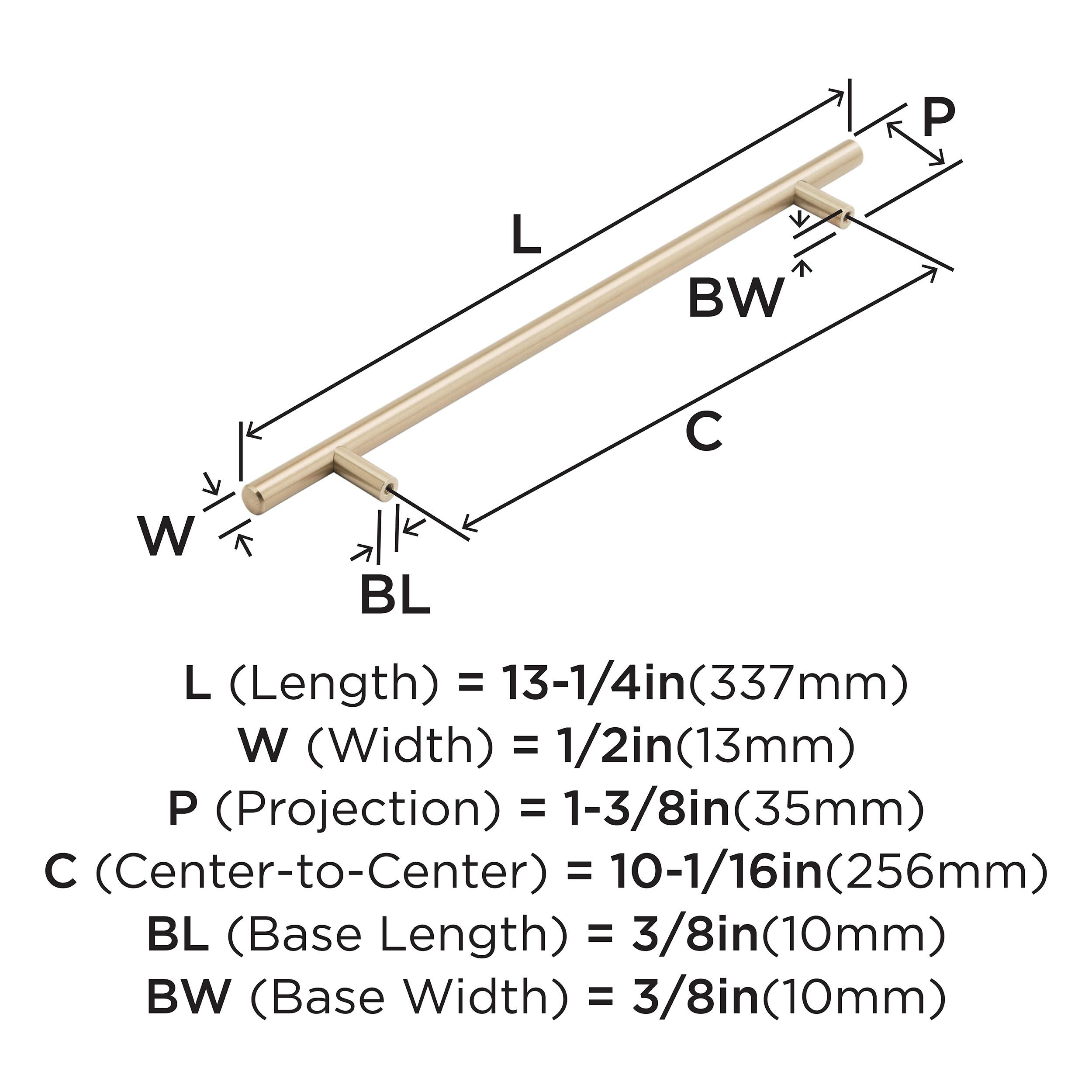 Wayfair Basics® Bar Pulls 10 1/16" Center to Center Bar Pull