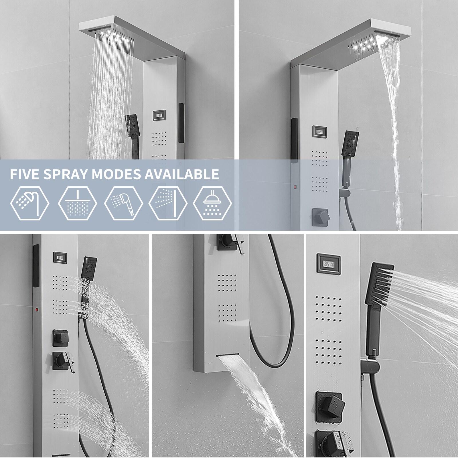 52'' Shower Panel with Fixed Shower Head