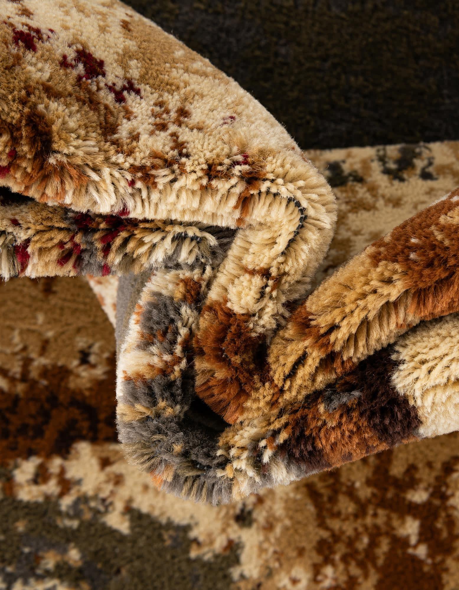 Unique Loom Barista Collection Area Rug - Catuai (5' 3" x 8' Rectangle Multi/Brown)