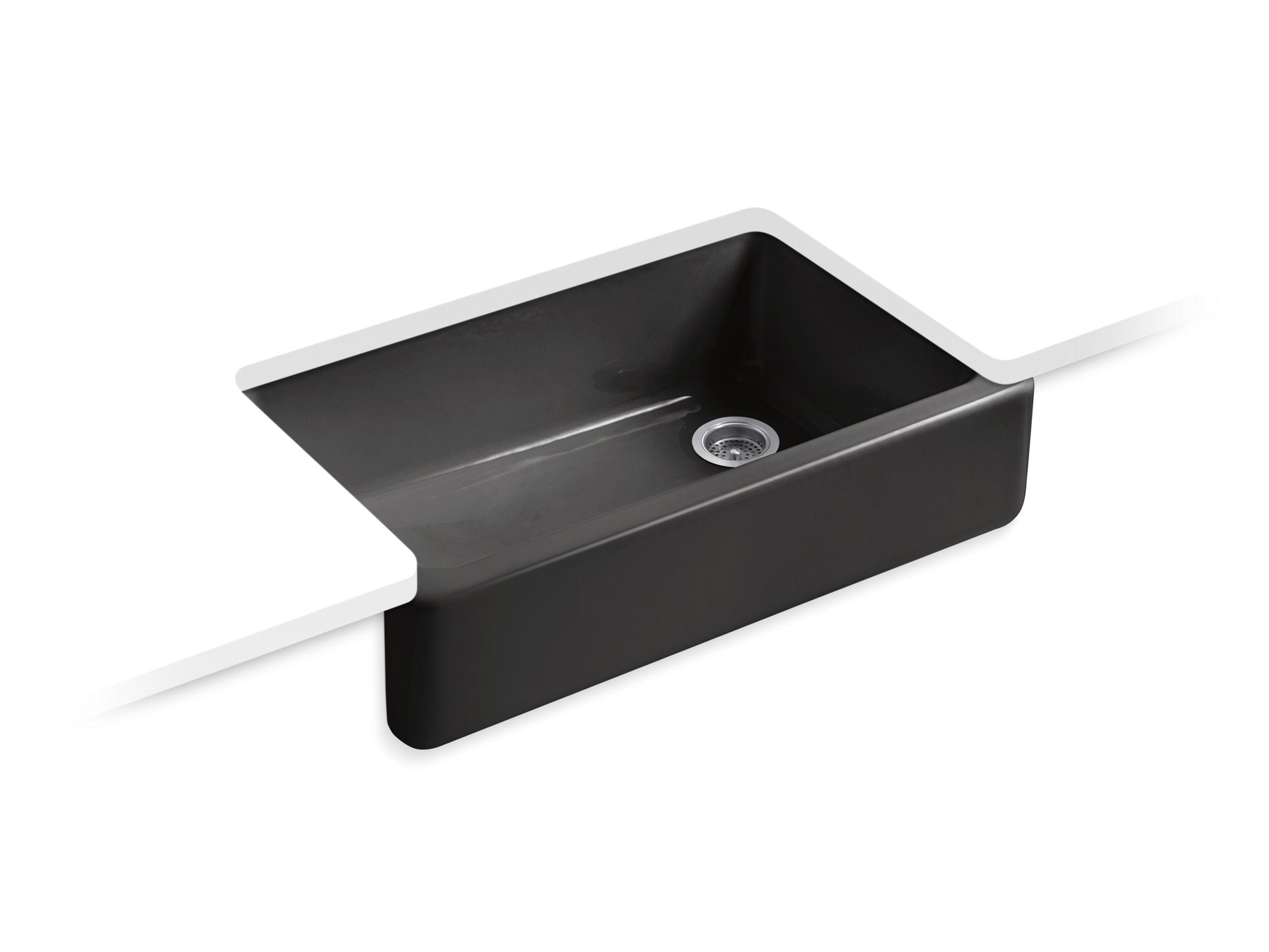 Whitehaven® Self-Trimming 36" L x 22" W Farmhouse Kitchen Sink