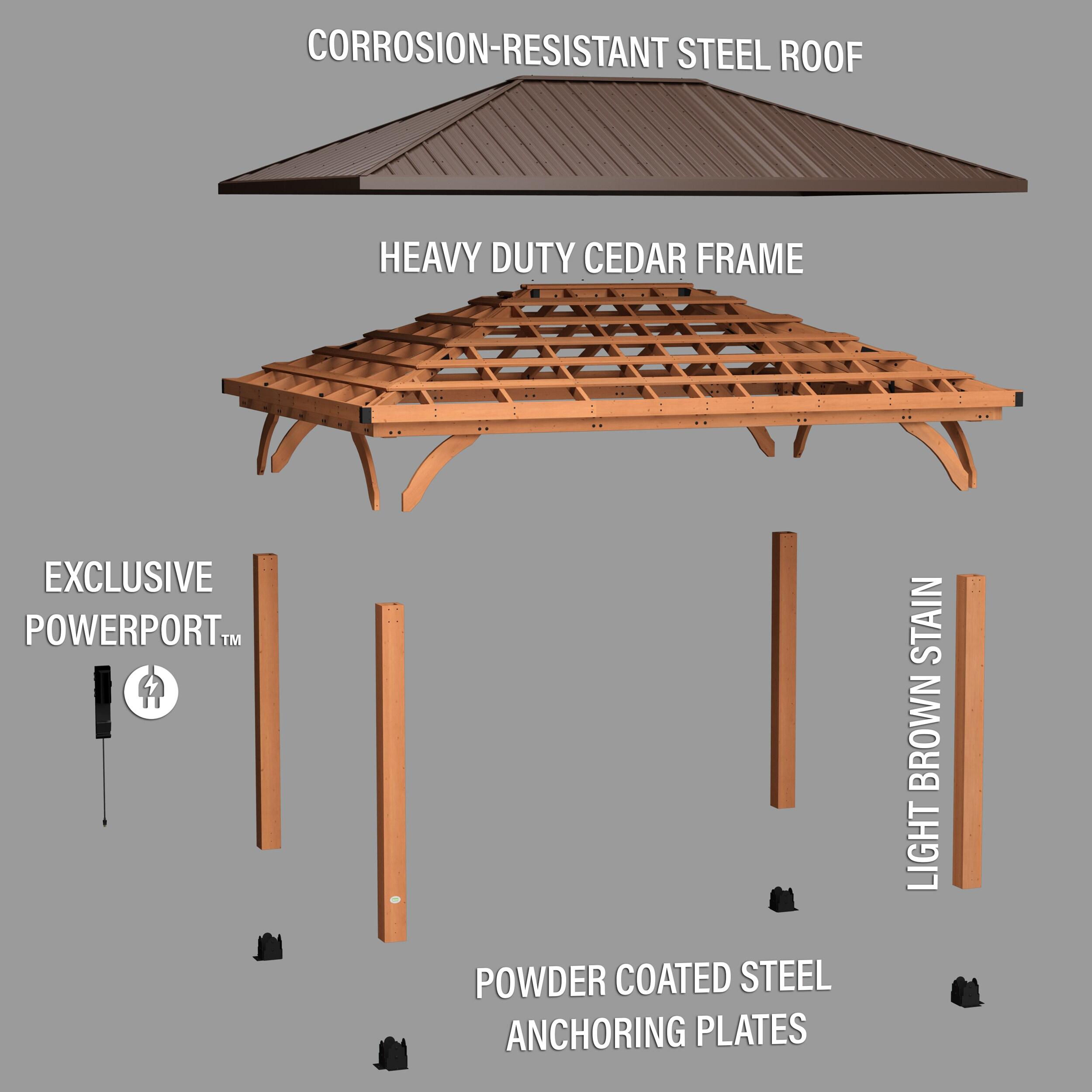 Backyard Discovery 16 X 12 Barrington Gazebo