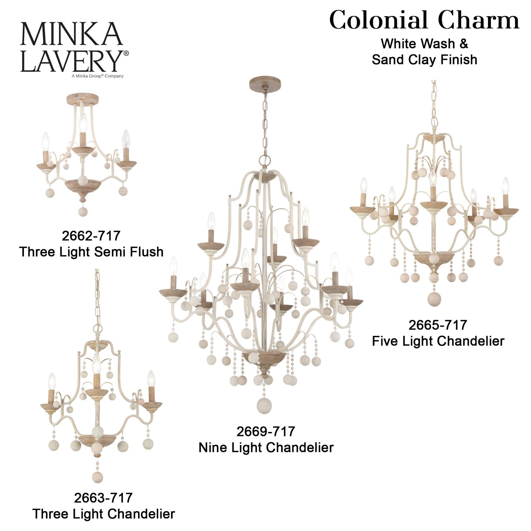 Minka Lavery - Colonial Charm - 9 Light 2-Tier Chandelier-40 Inches Tall and