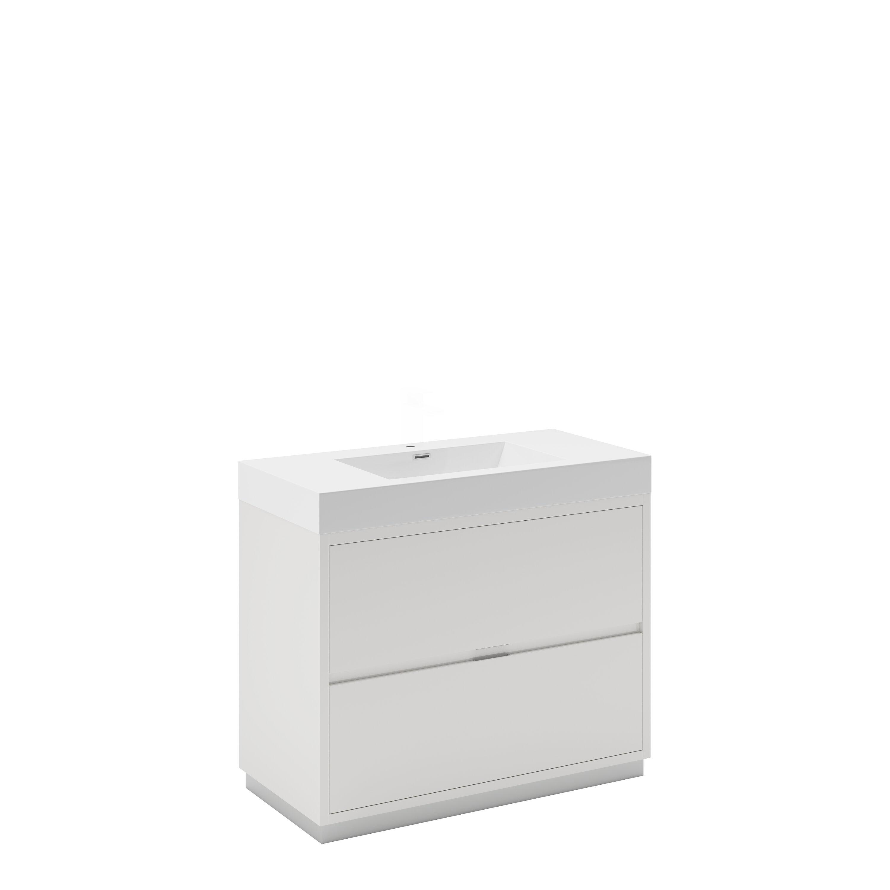 Valencia 40" Freestanding Single Sink Bathroom Vanity with Top and Sink (Faucet Not Included)