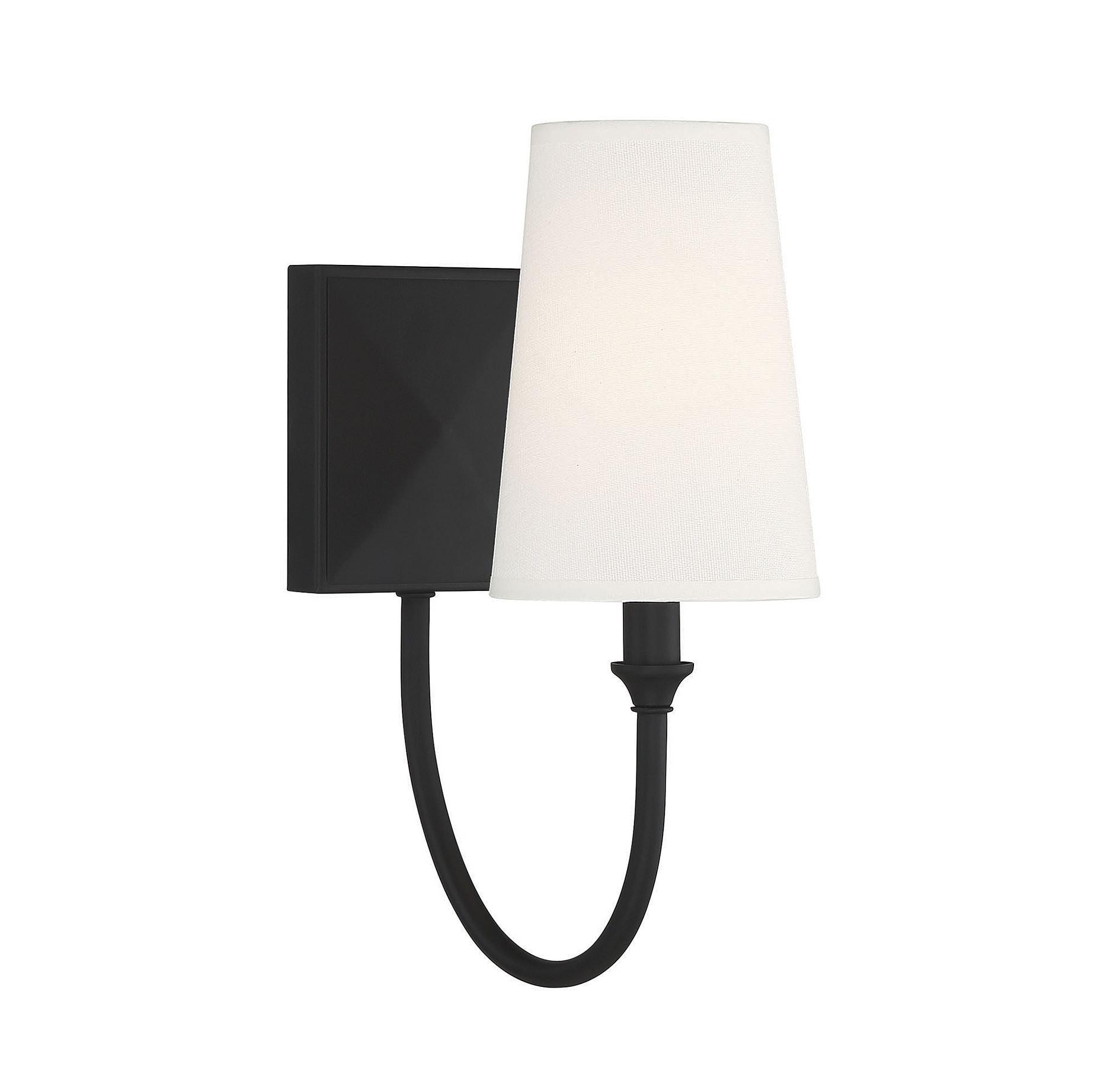 Savoy House Cameron 1 - Light Wall Light in  Matte Black