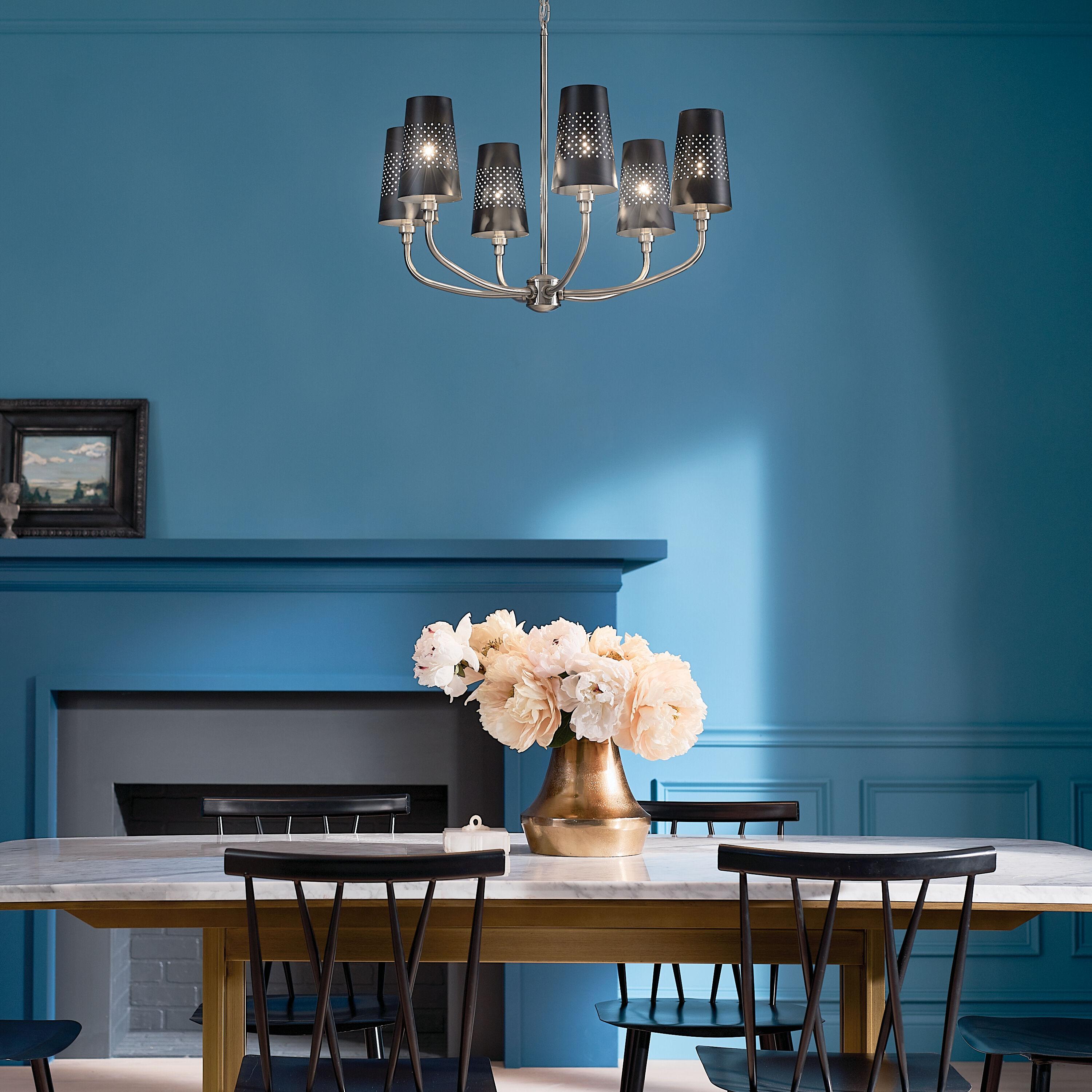 Kichler Lighting Adeena 6 - Light Chandelier in  Classic Pewter