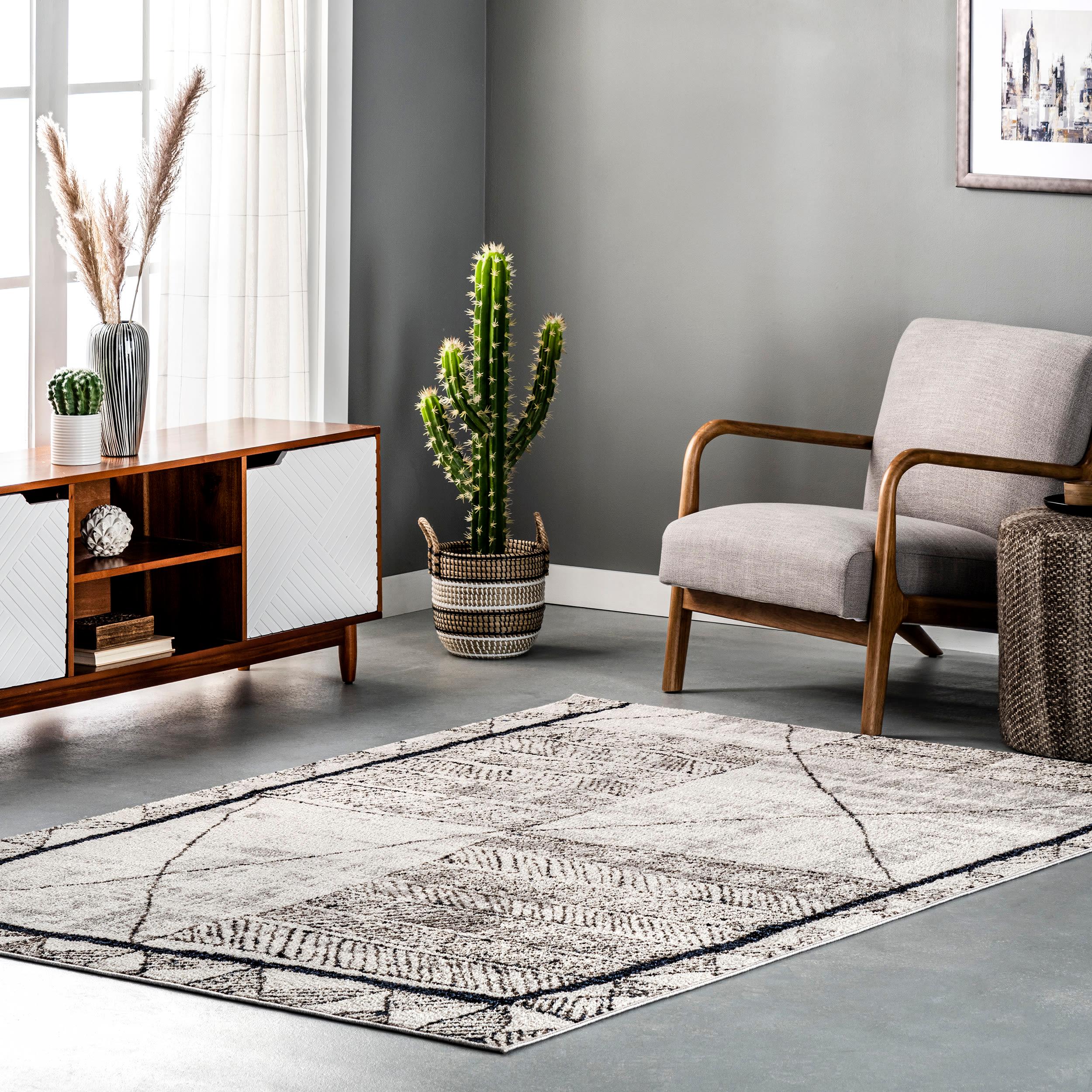 Nuloom Simone Global-Inspired Moroccan Cotton Blend Indoor Area Rug - Beige 8x10