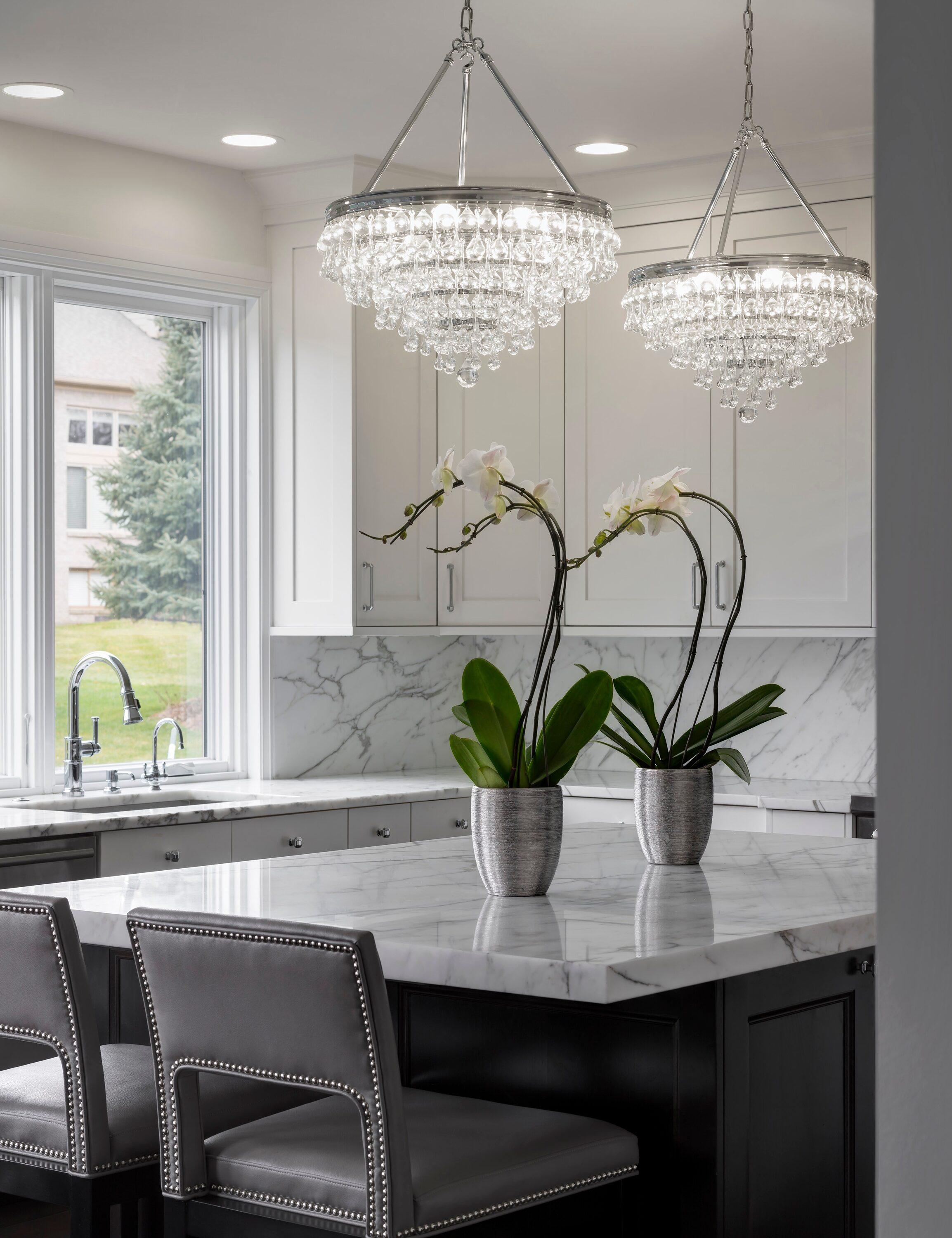 Crystorama Lighting Calypso 8 - Light Chandelier in  Polished Chrome