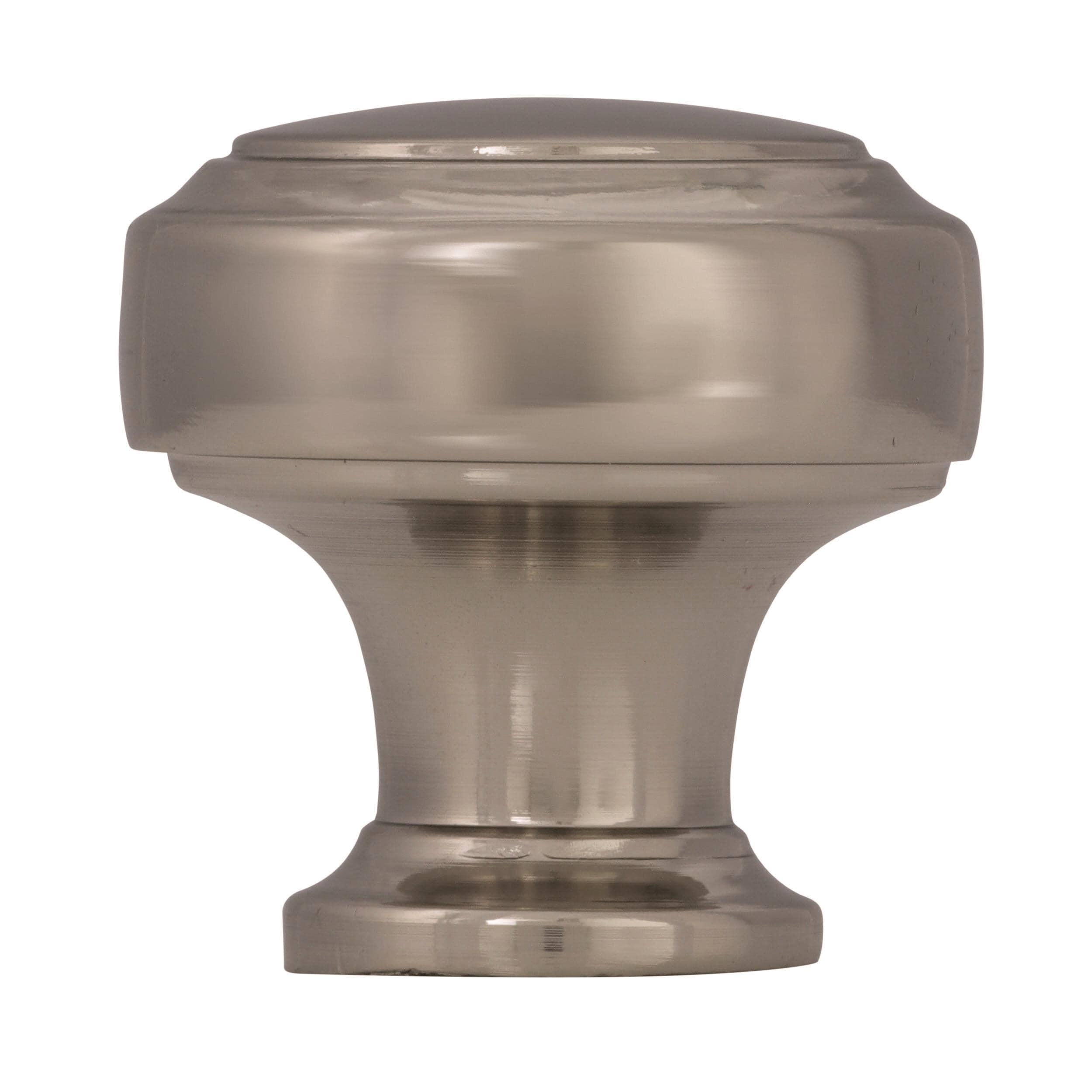 Amerock Highland Ridge 1-3/16 inch (30mm) Diameter Polished Nickel Cabinet Knob