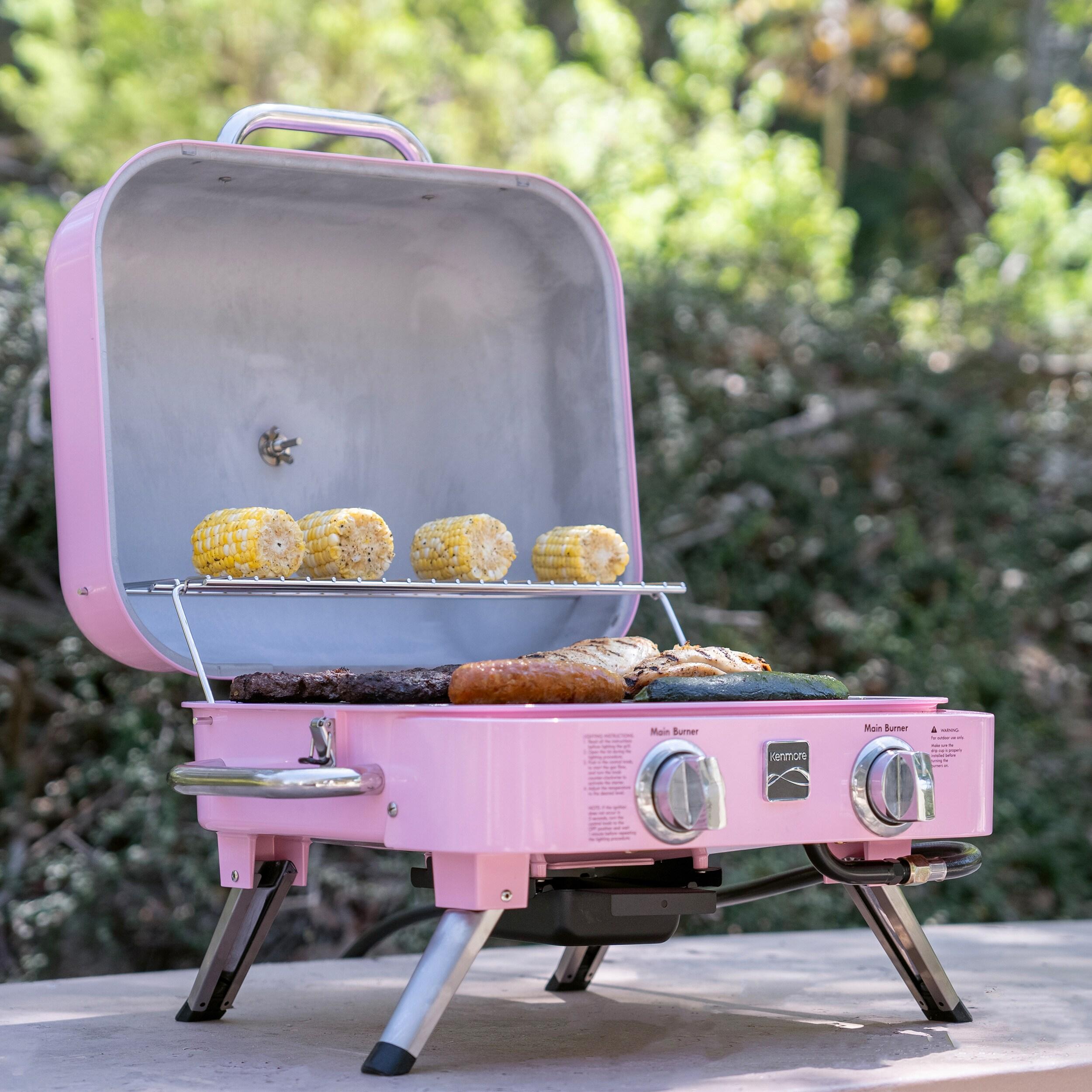 Kenmore 2-Burner Portable Tabletop Retro Gas Grill