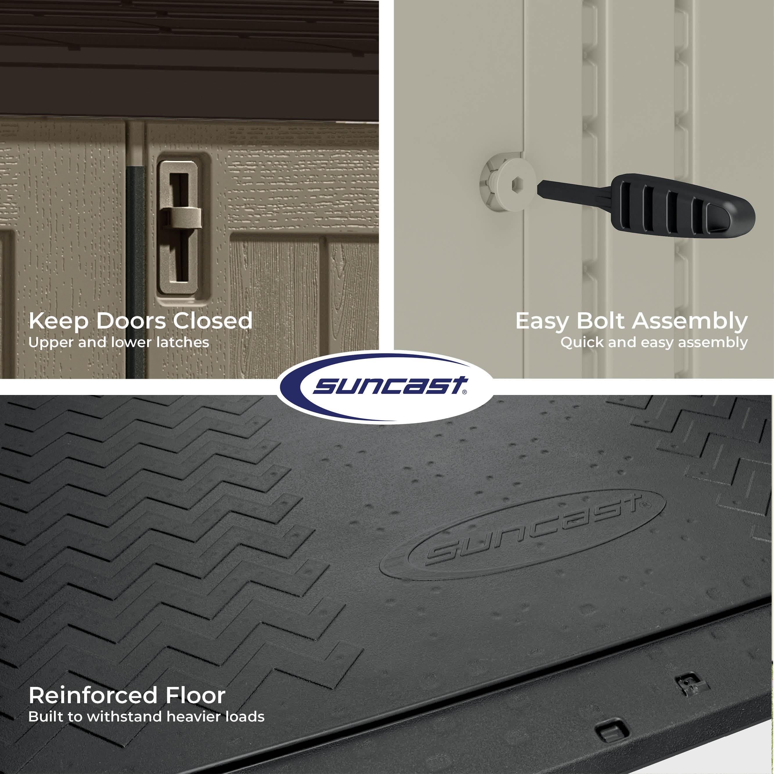 Suncast Suncast 6 ft. W x 4 ft. D Resin Vertical Tool Shed
