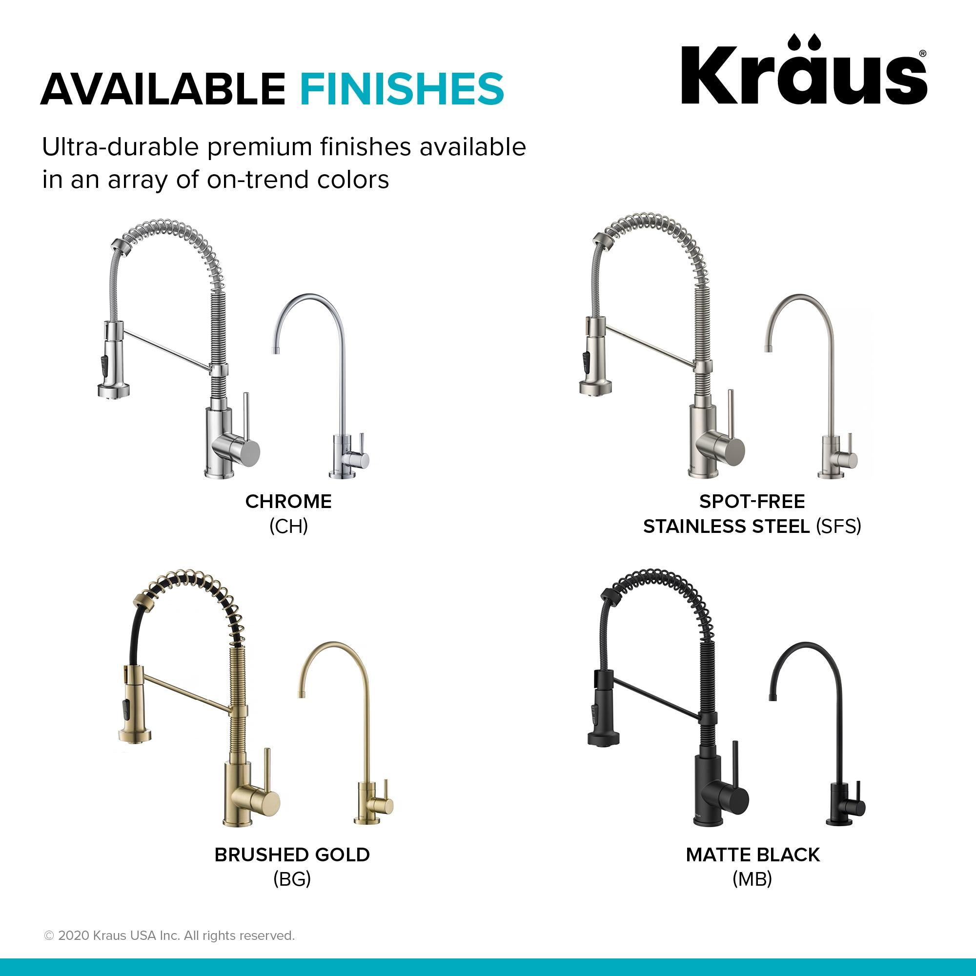 KRAUS Bolden Commercial Style 2-Function Single Handle Pull Down Kitchen Faucet