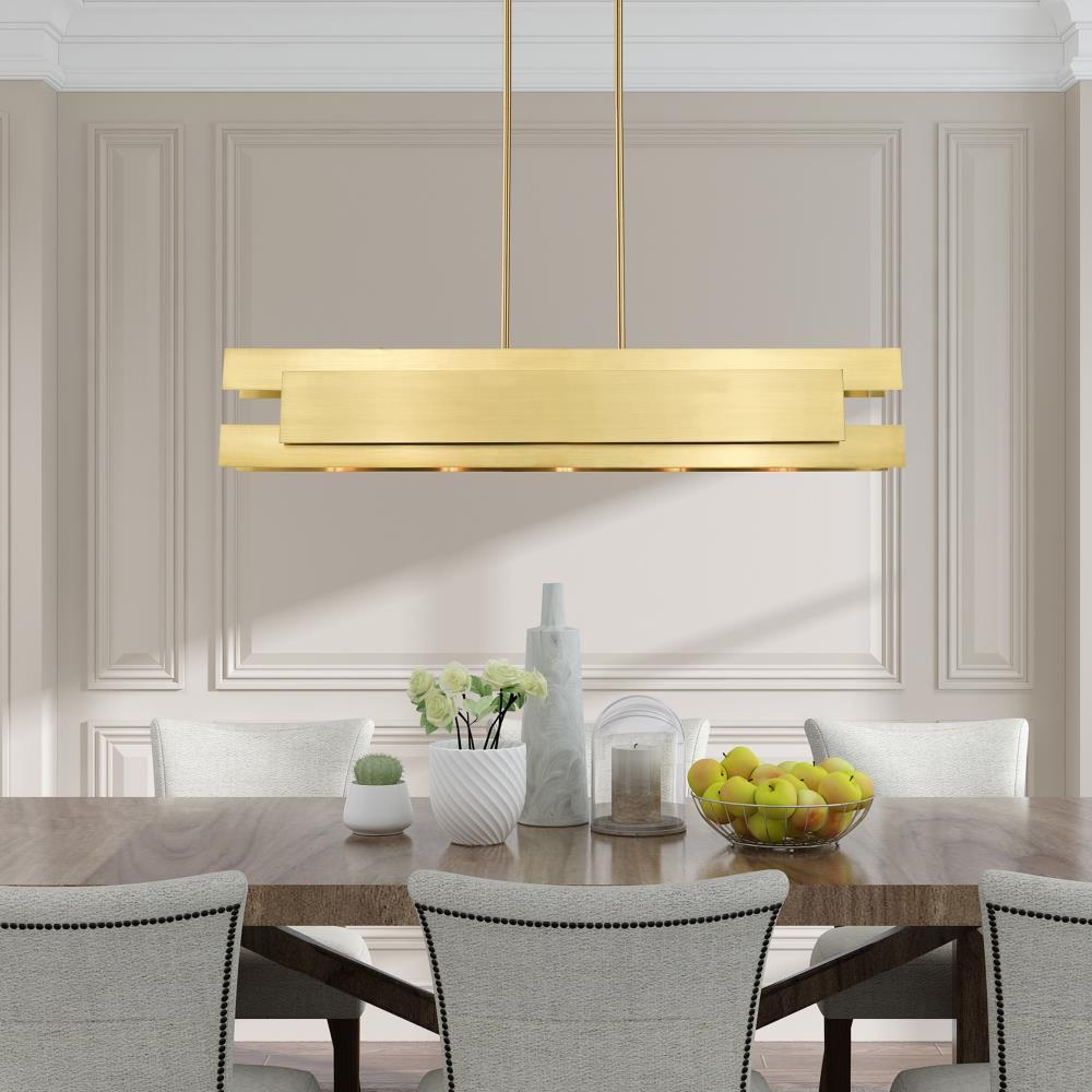 Livex Lighting - Varick - 5 Light Linear Chandelier in Contemporary Style - 7