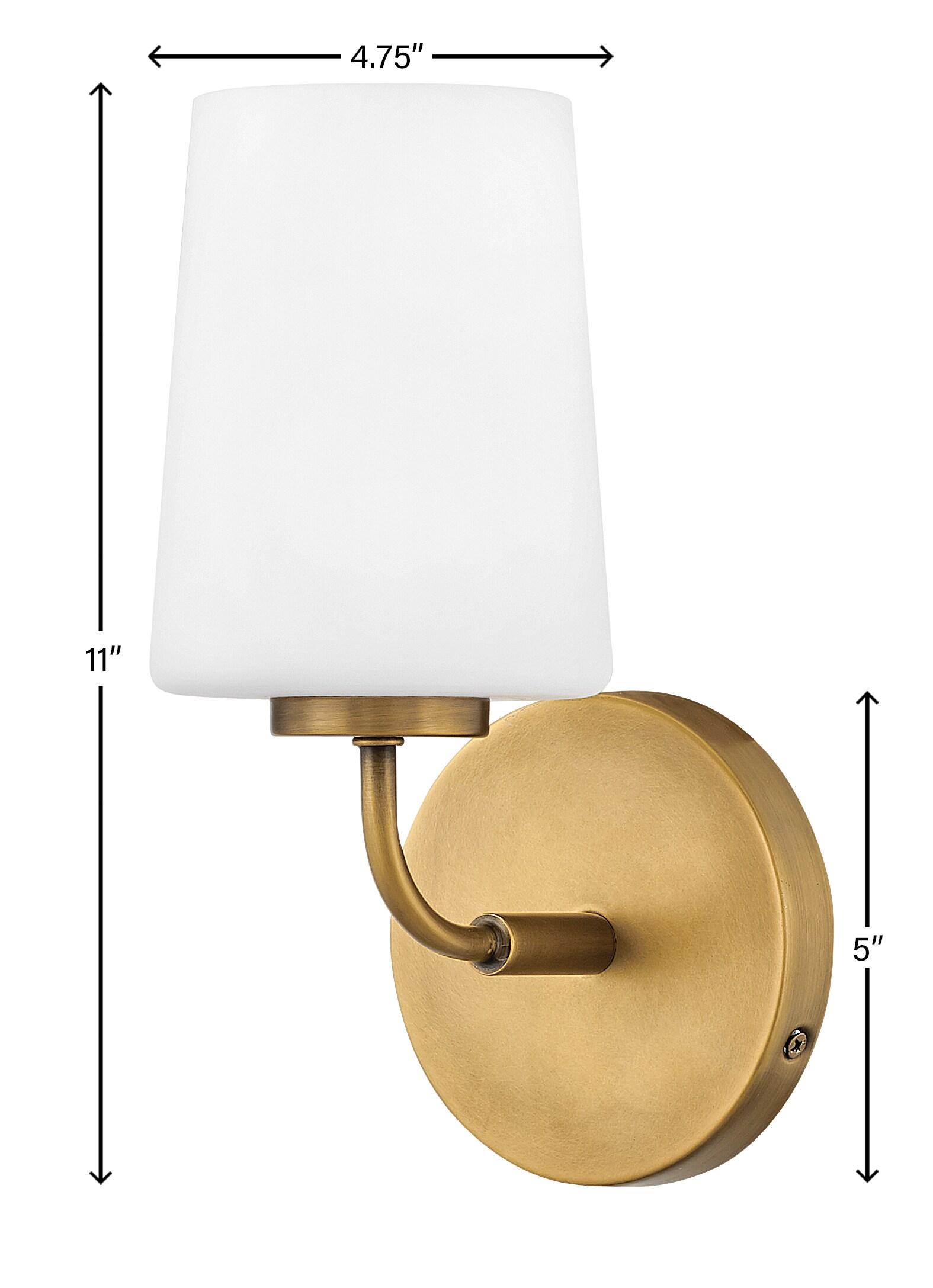 Fitz Single Frosted Dimmable Bath Sconce