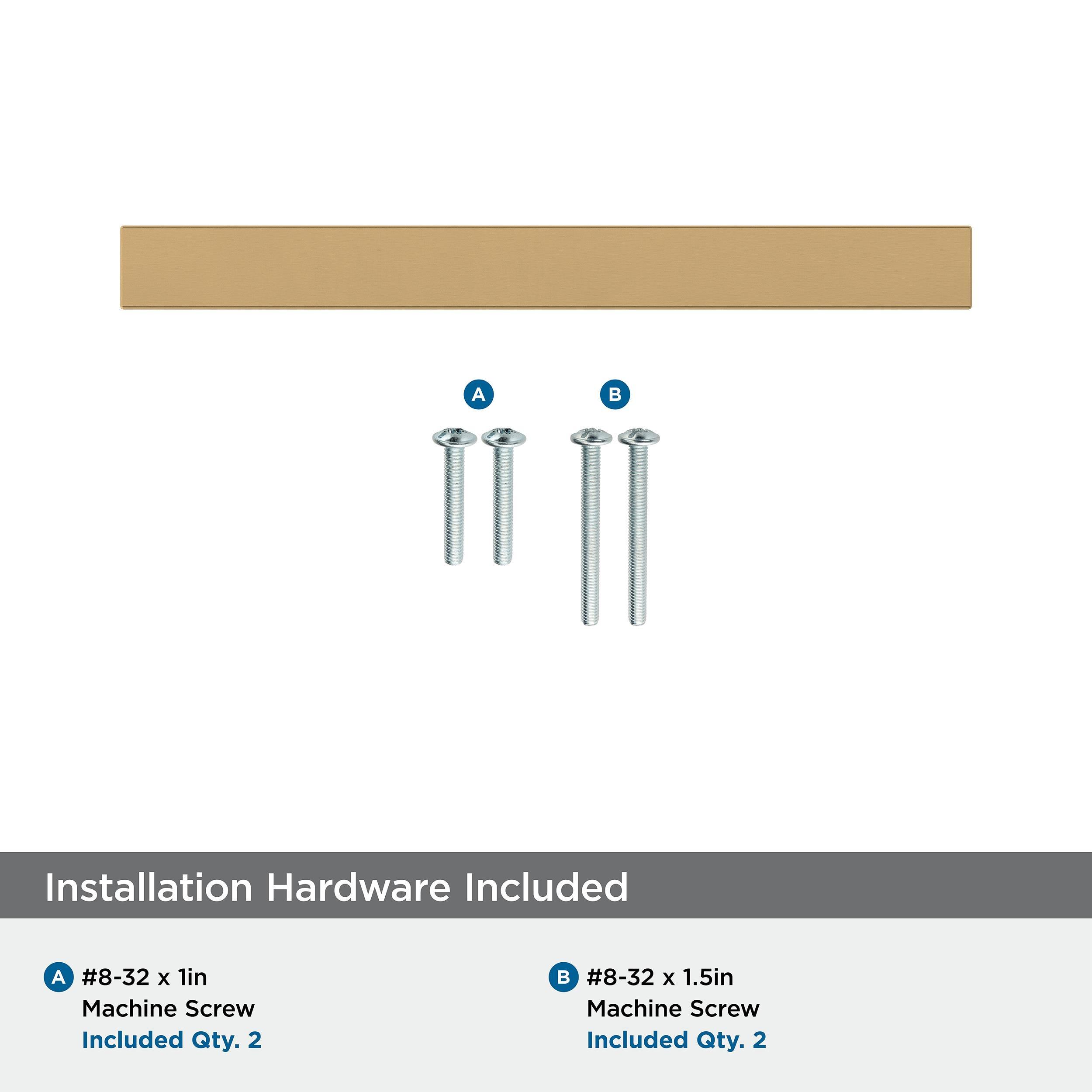 Amerock Monument 3-3/4 inch (96mm) Center-to-Center Champagne Bronze Cabinet Pull