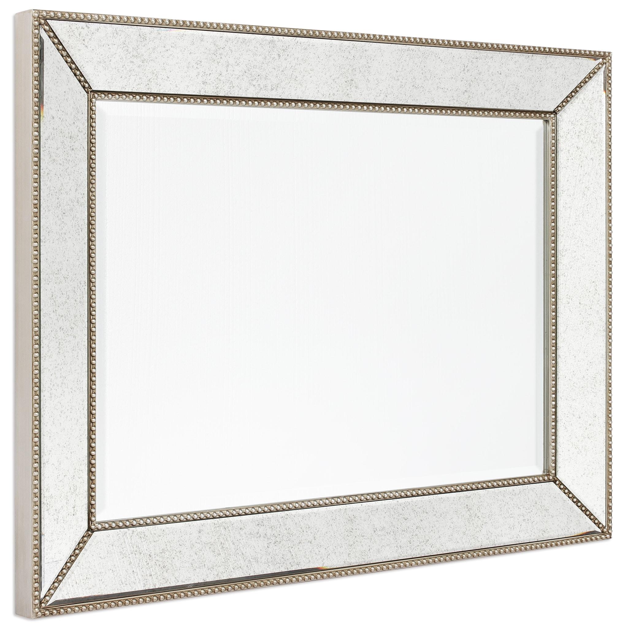 Empire Art Direct  Champagne Beed Beveled Rectangle Wall Mirror