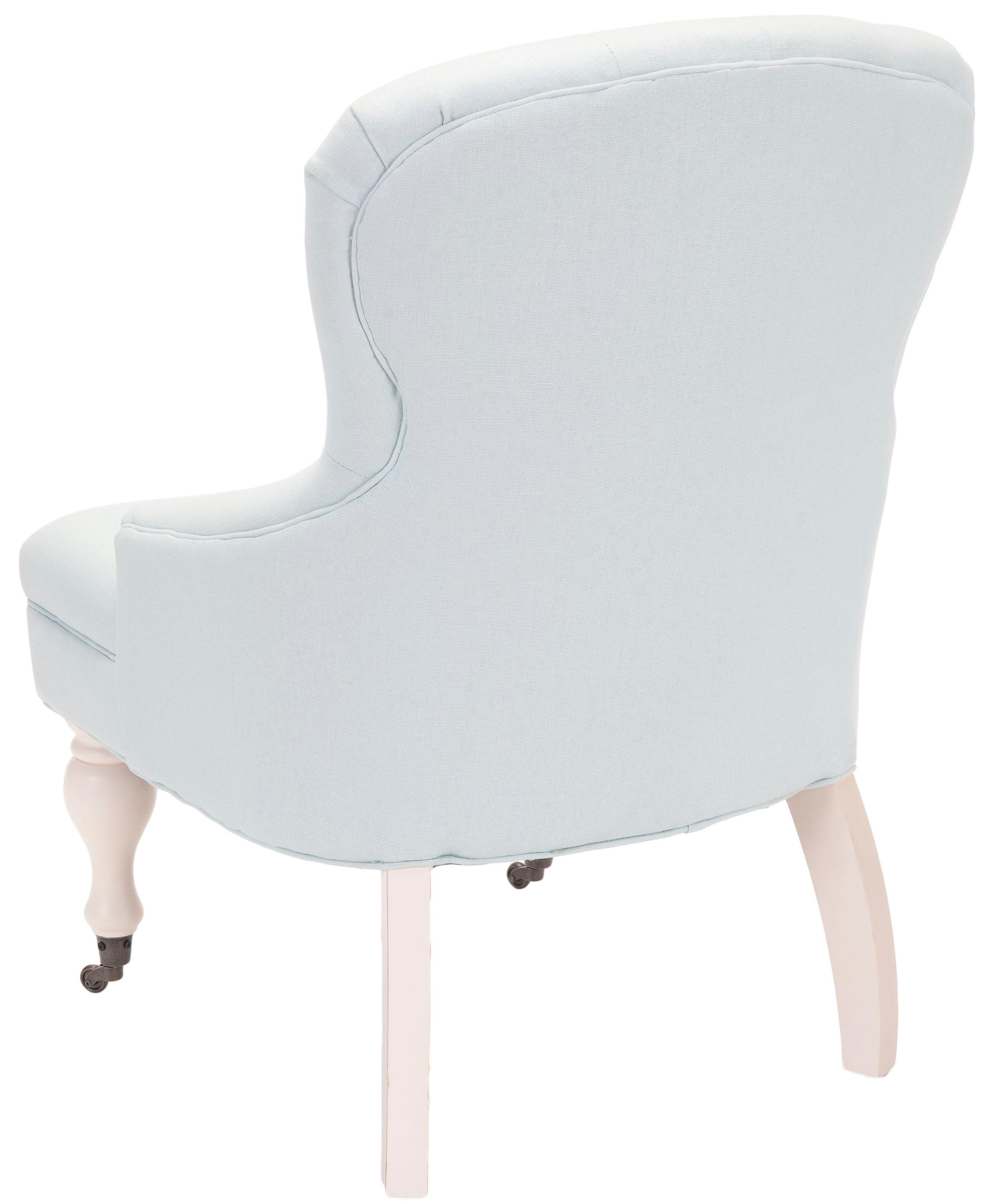 Falcon Tufted Arm Chair - Robins Egg Blue - Safavieh