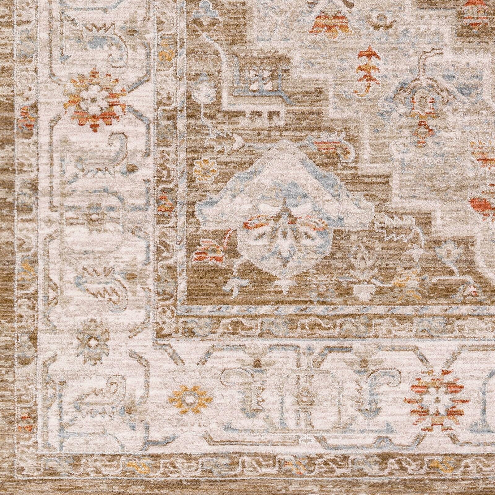 Hand-Knotted Avant-Garde Gray Synthetic 24" x 36" Easy Care Rug