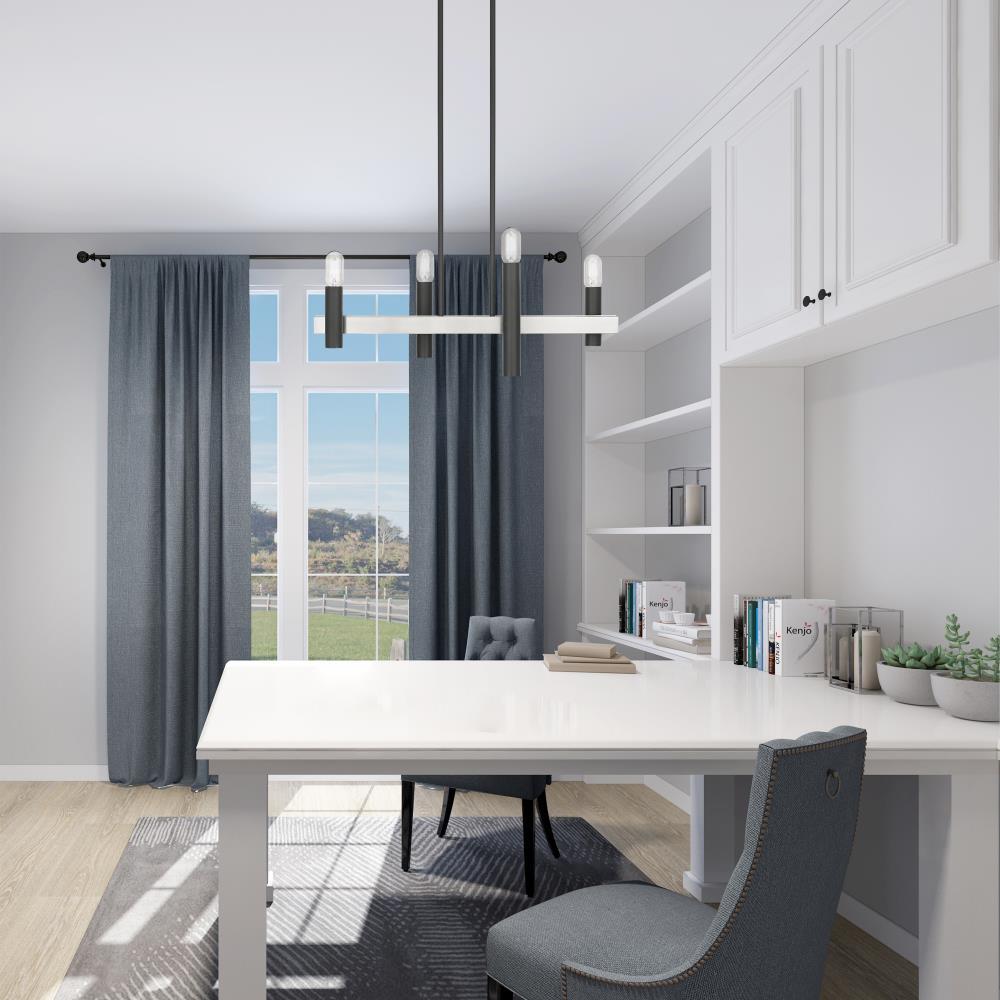 Livex Lighting Helsinki 4 - Light Chandelier in  Scandinavian Gray