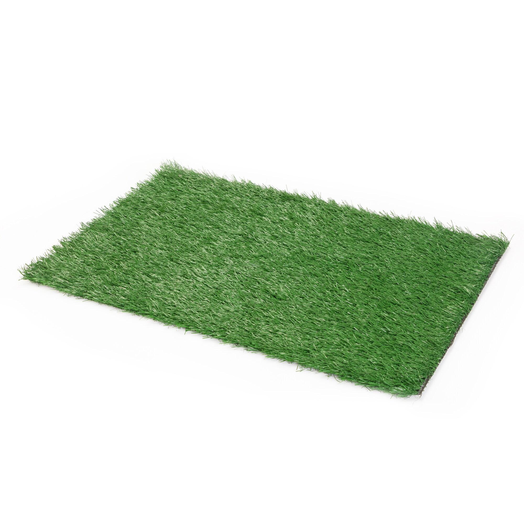 COZIWOW Dog Grass Pad, Large Artificial Grass Patch for Dogs with Tray, Washable Dog Litter Box