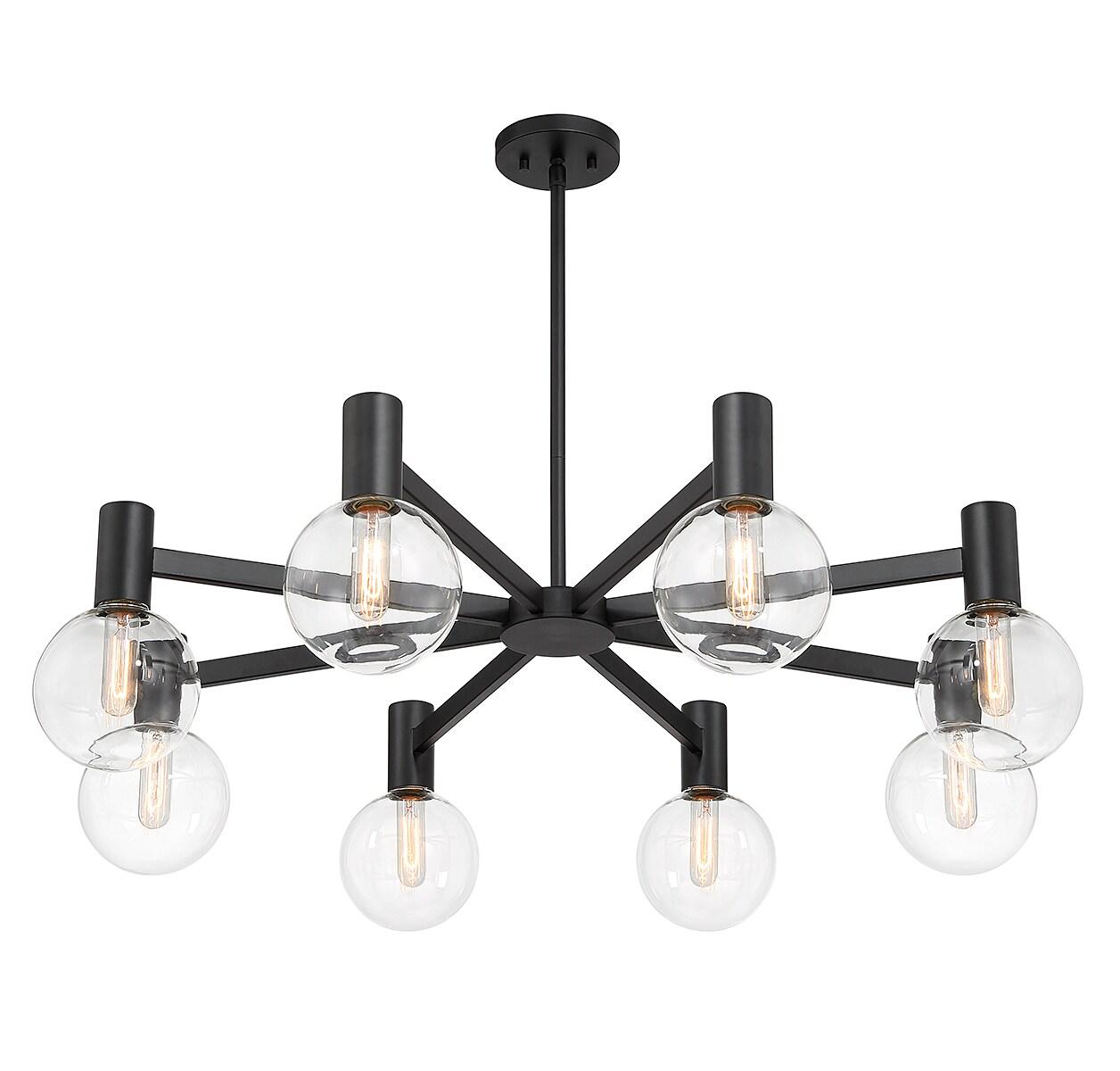 Savoy House Wright 8 - Light Chandelier in  Matte Black