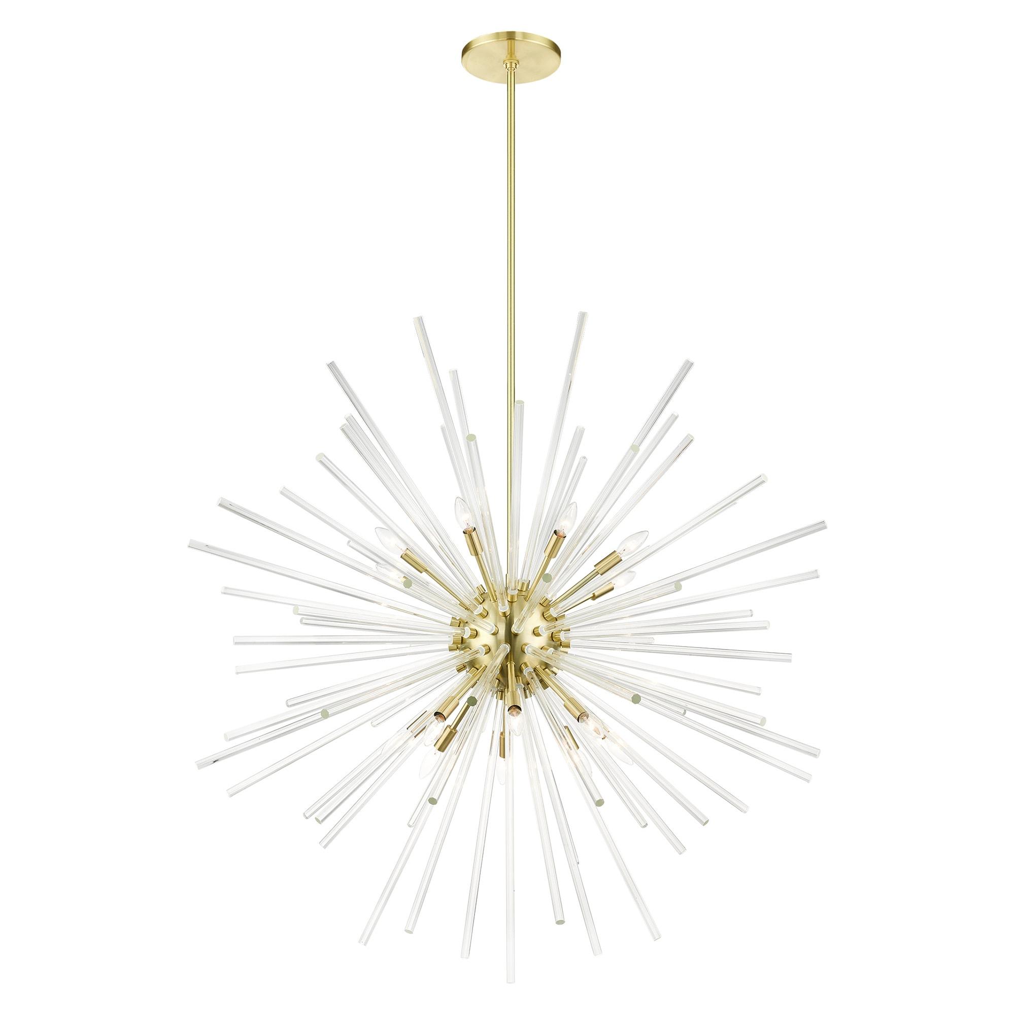 Livex Lighting Utopia 16 - Light Chandelier in  Satin Brass