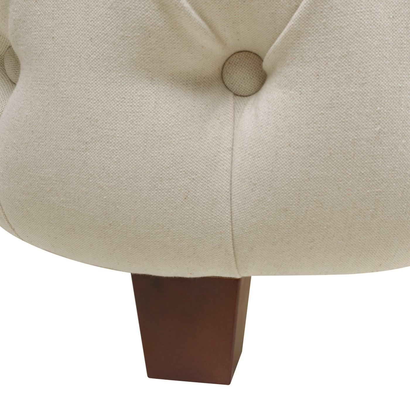 Jennifer Taylor Home Brooklyn Tufted Bed King Light Beige Linen