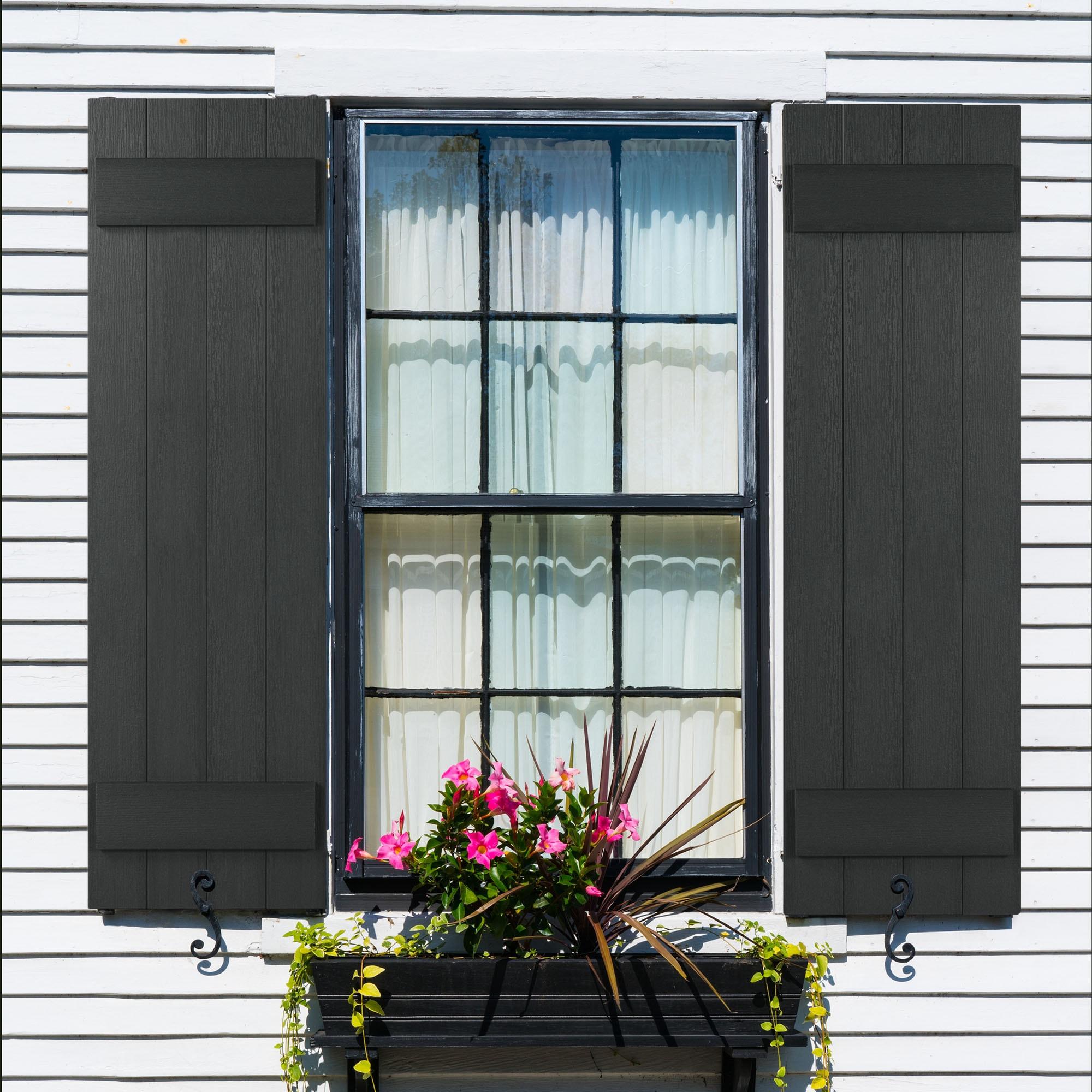 Highwood USA 13.25'' Board & Batten Shutters (Set of 2)