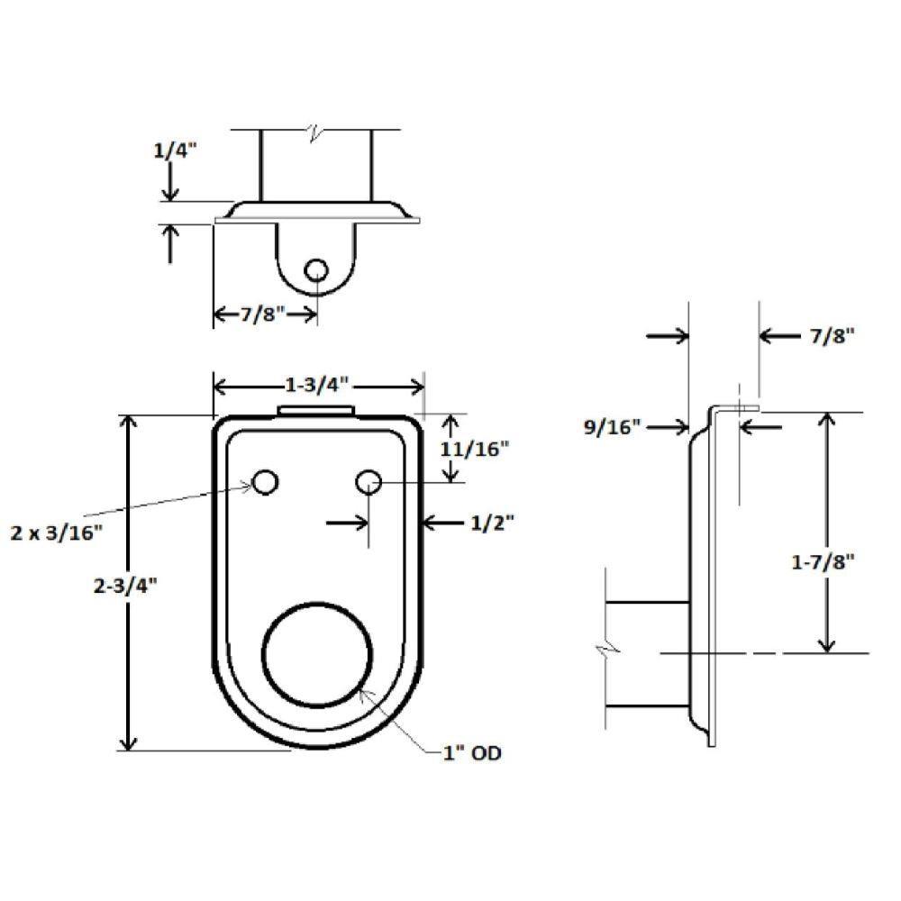 Design House Steel Adjustable 48" to 72" Closet Rod, White