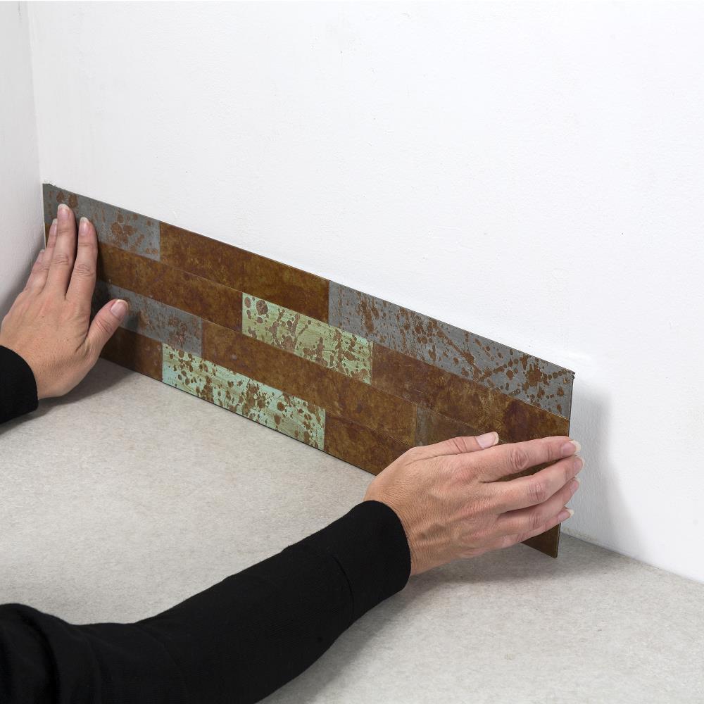 Metal Peel and Stick Mosaic Tile