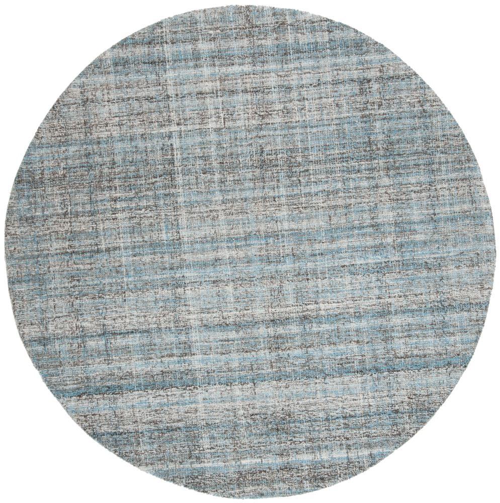 Abstract ABT141 Handmade Indoor Area Rug - Blue/Multi - 6' Round - Safavieh