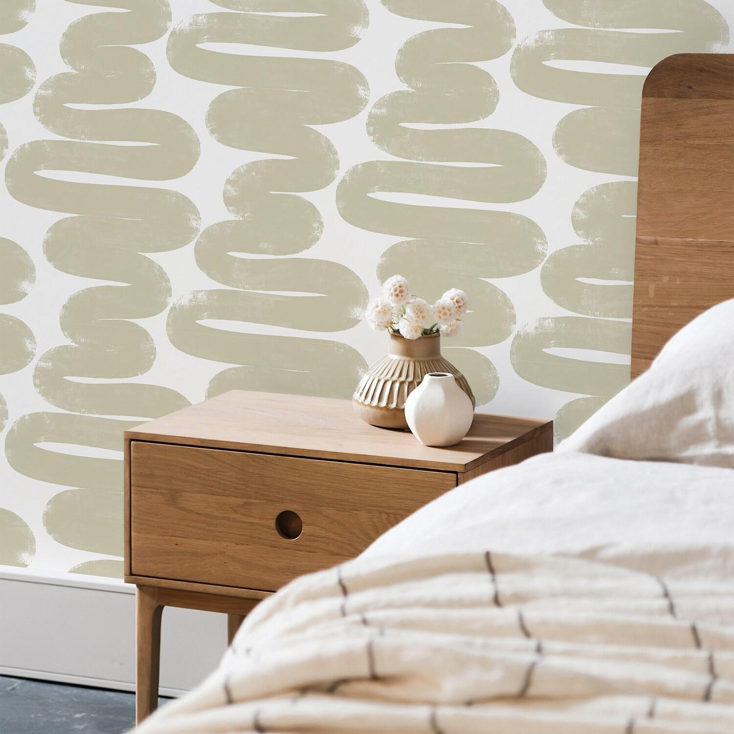 Wiggle Room Peel and Stick Wallpaper By Bobby Berk