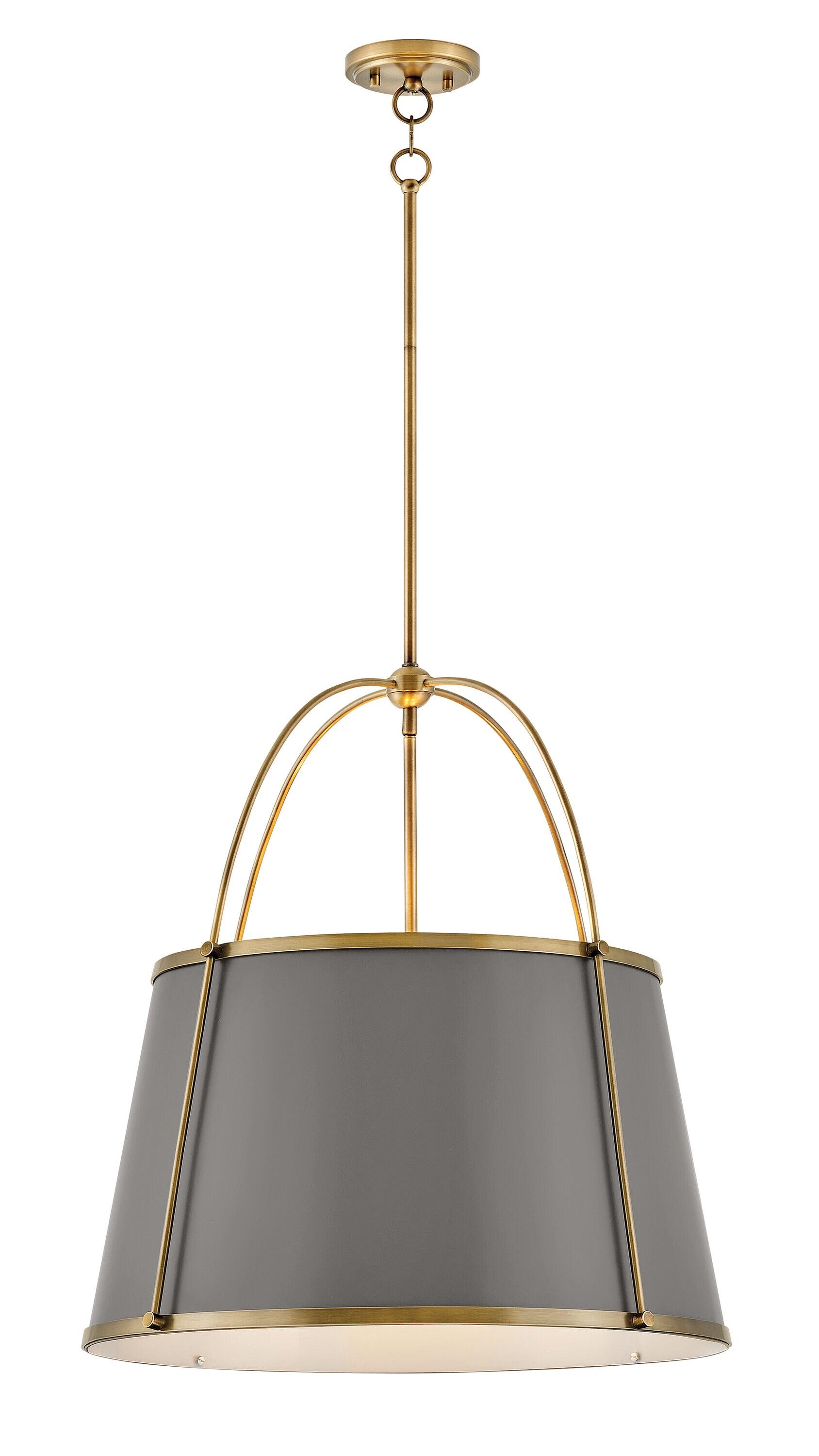 Moxie 4 Light Metal Dimmable Drum Chandelier