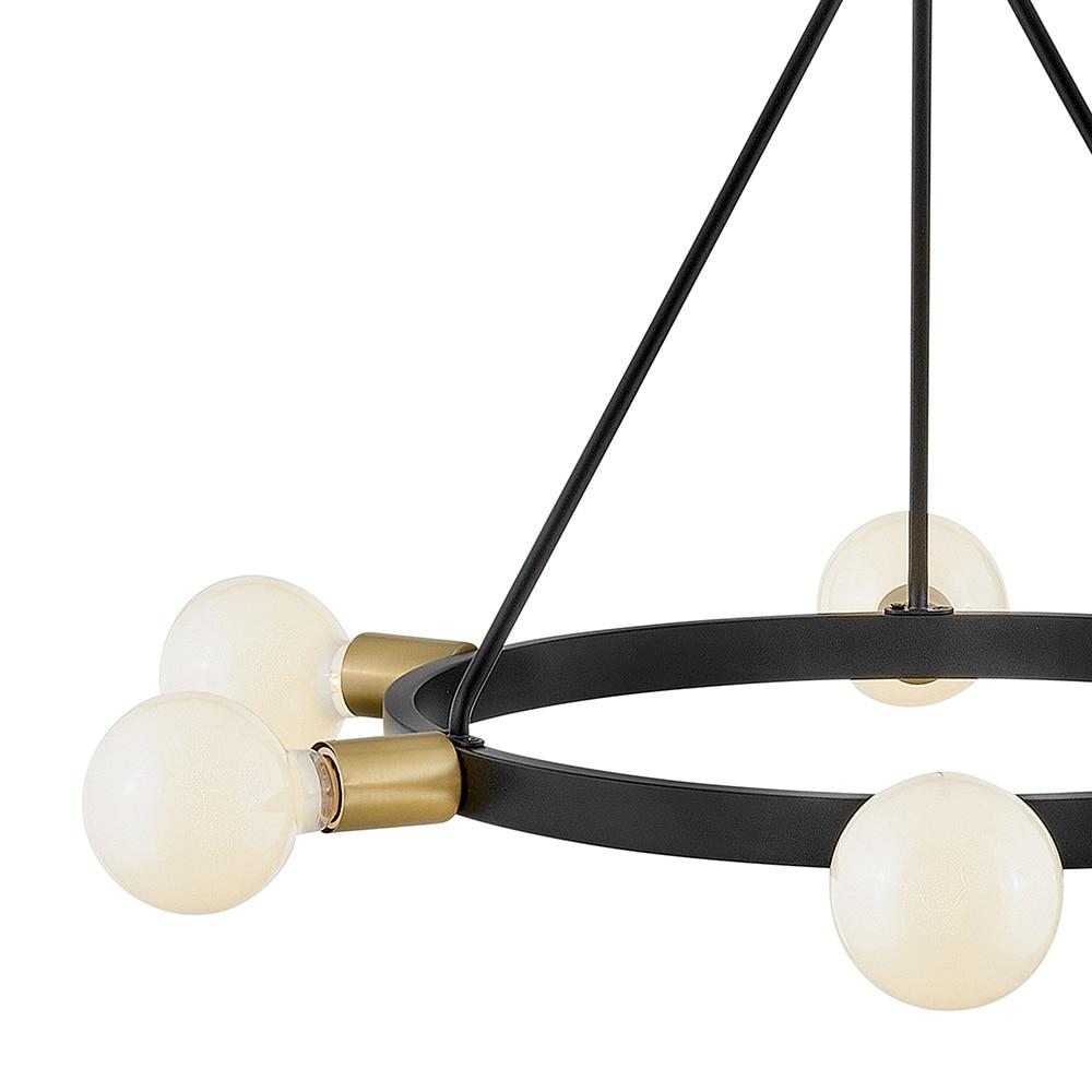 Lark Orla 6 - Light Chandelier in  Black