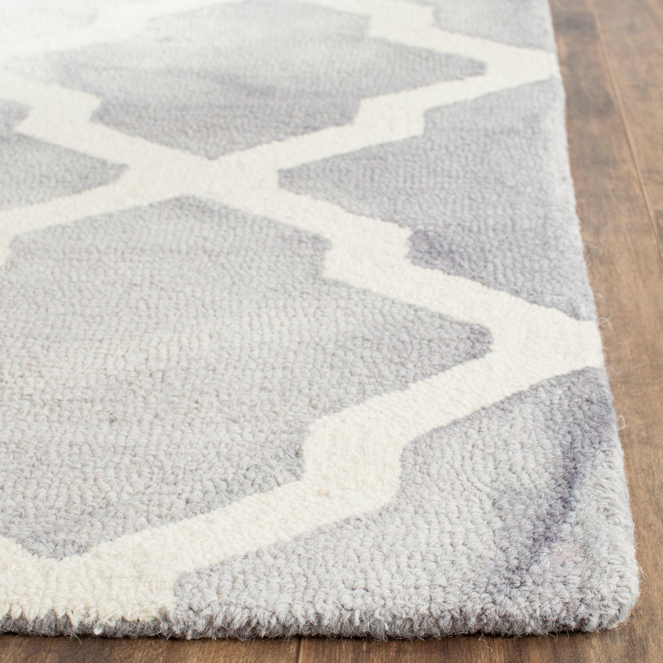 Dip Dye DDY540 Hand Tufted Indoor Area Rug - Grey/Ivory - 4'x6' - Safavieh