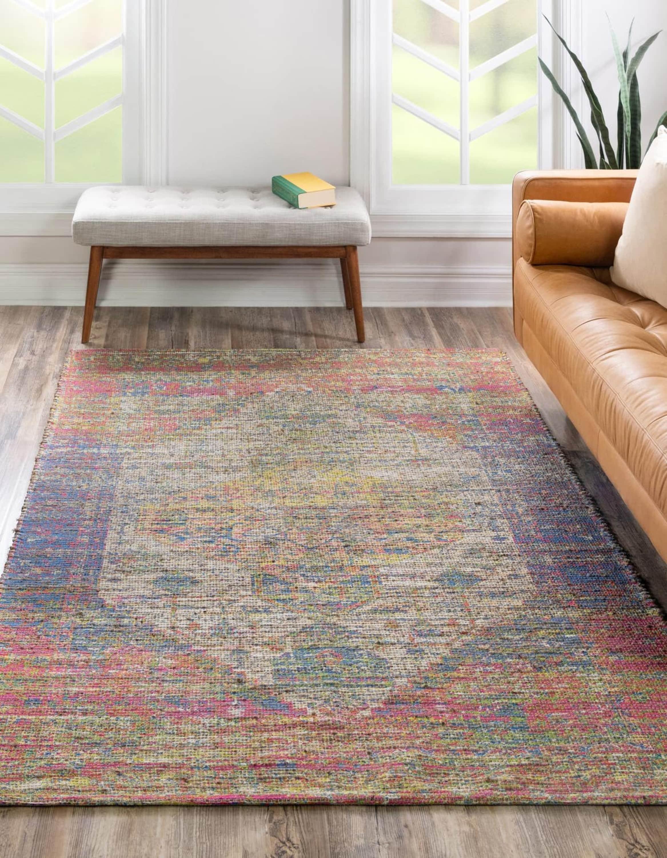 Unique Loom 9' 0 x 12' 0 Chenille Jute Rectangle Area Rug