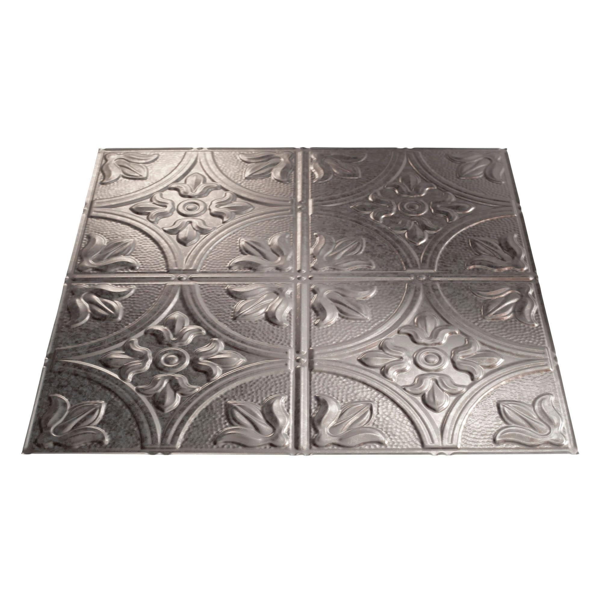 Traditional 24'' L x 24'' W Textured Vinyl Drop-In Ceiling Tile