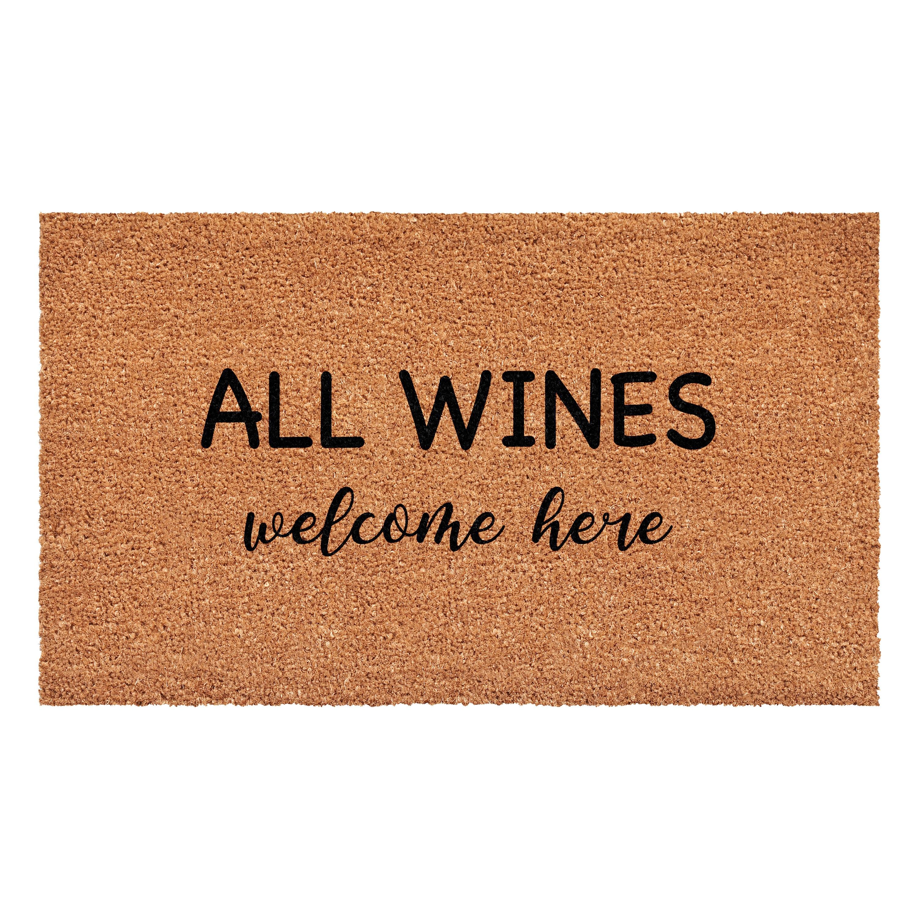 Calloway Mills 113481729 All Wines Welcome Here Doormat 17" x 29"