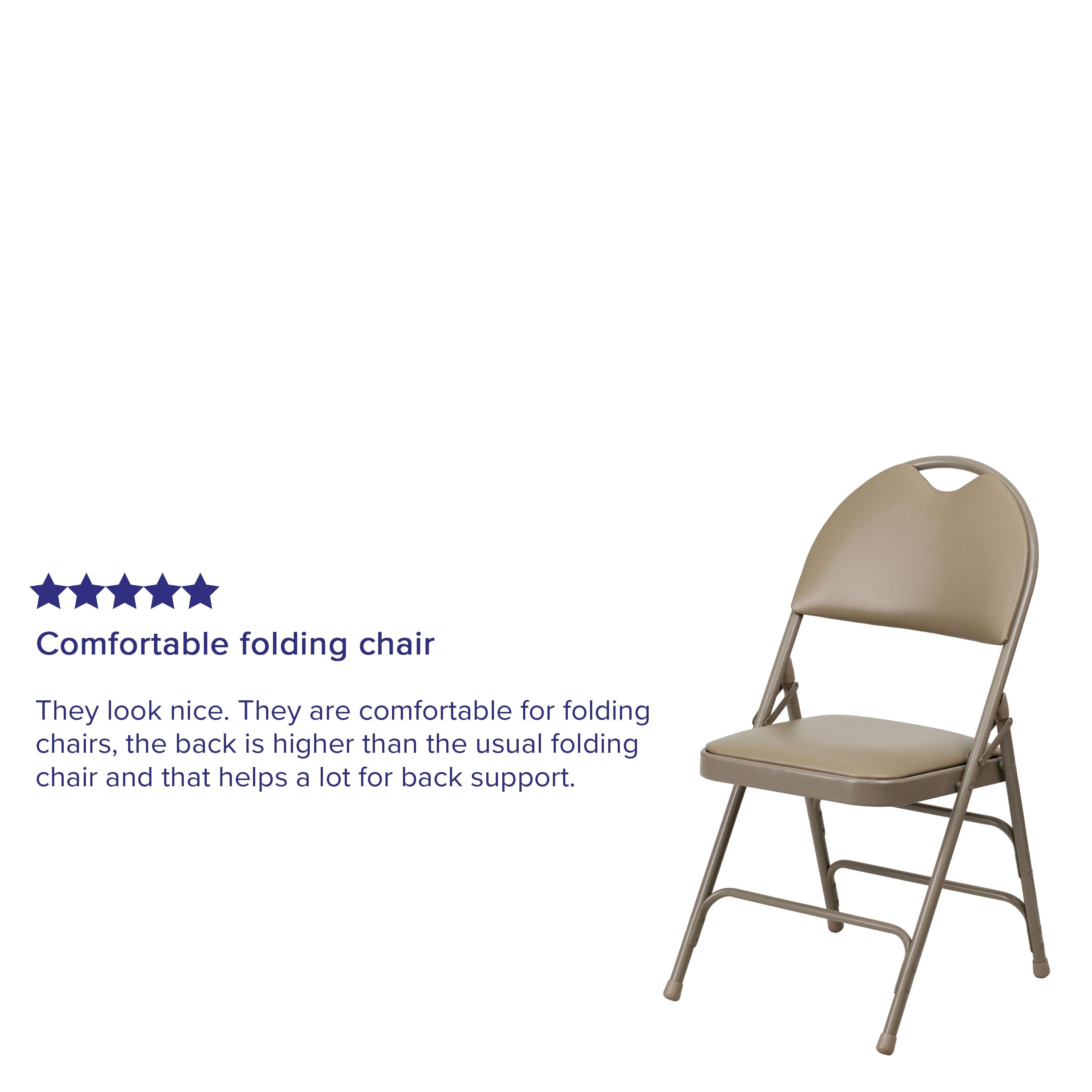 Executive Beige Vinyl High-Back Armless Chair with Metal Frame