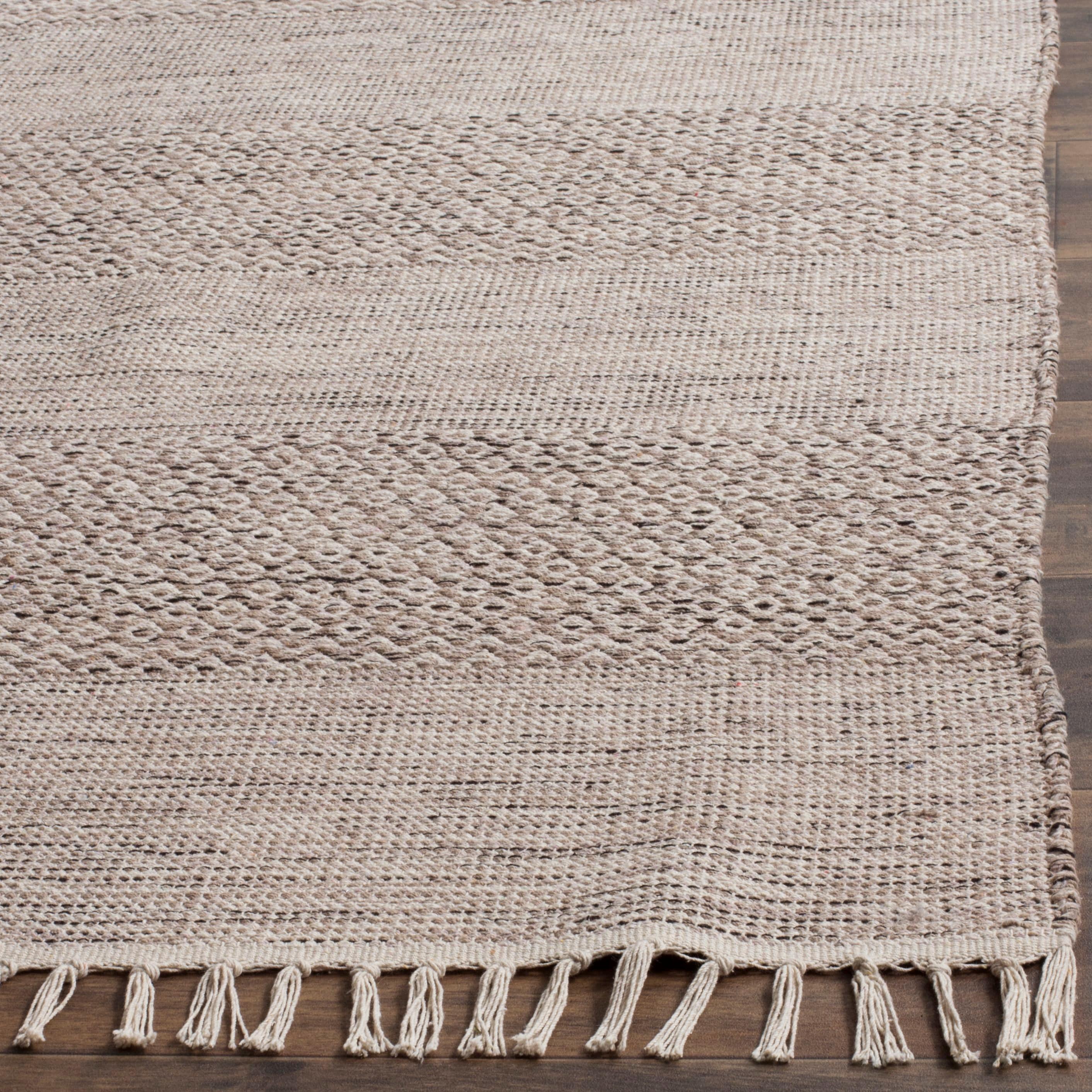 Montauk MTK330 Hand Woven Indoor Accent Rug - Ivory/Steel Grey - 4'x6' - Safavieh