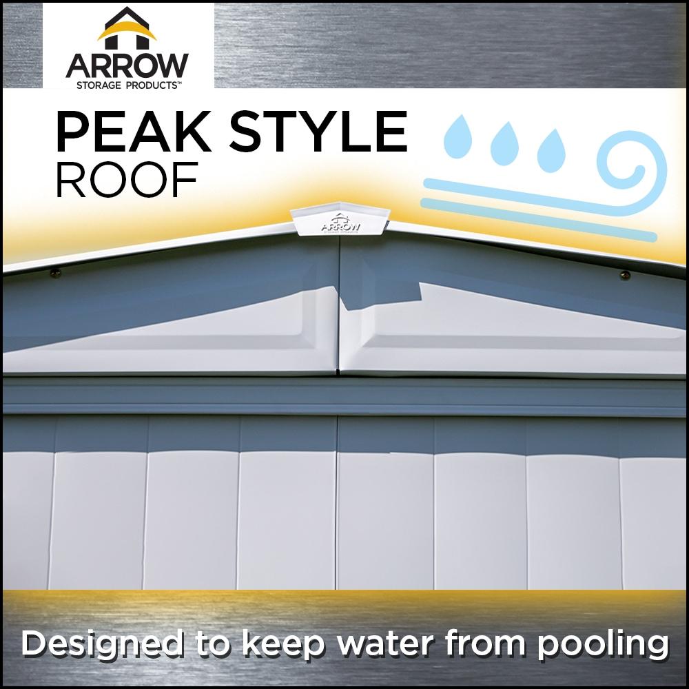 Arrow Arrow Classic Metal Shed, 14 x 17