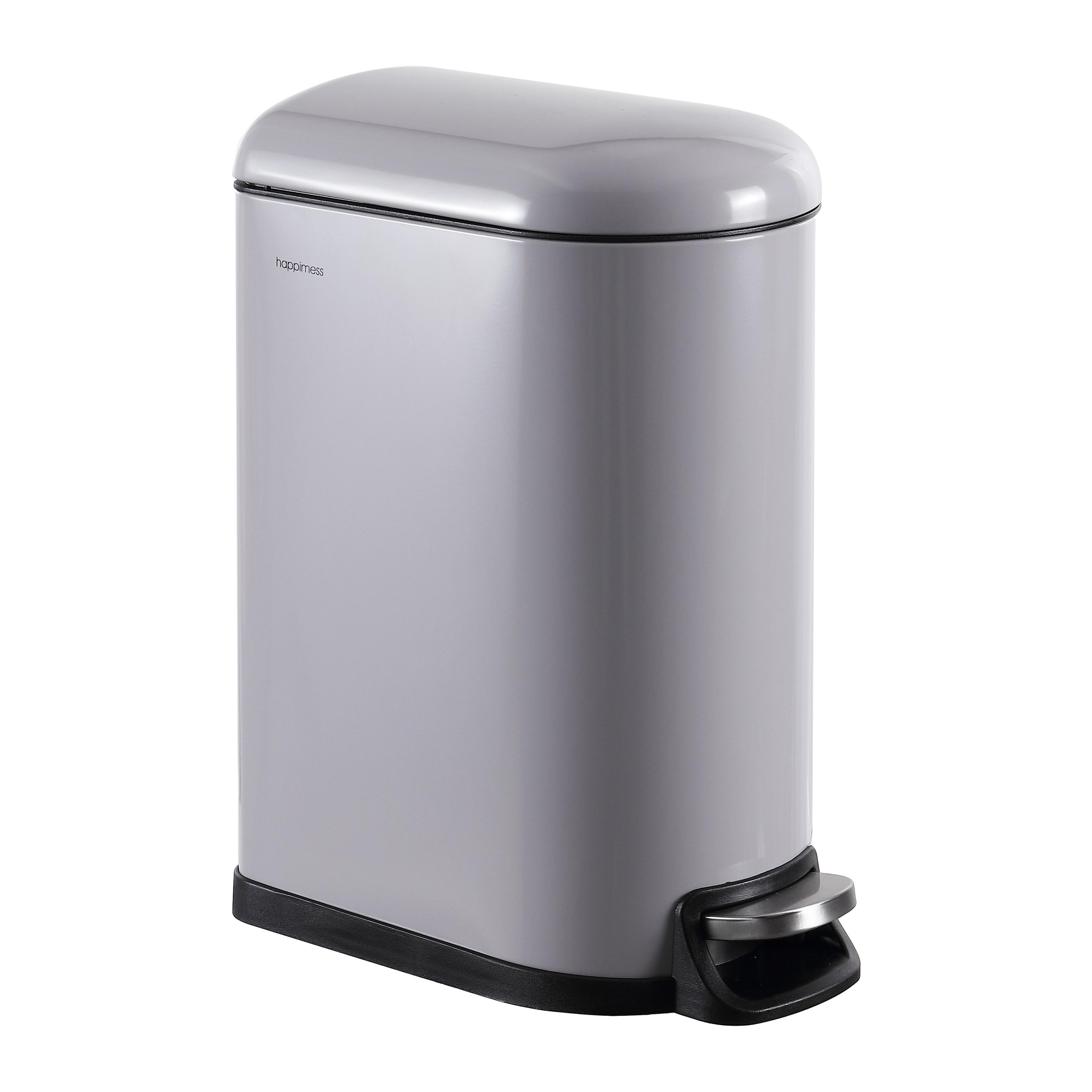 happimess Roland Steel Step On Trash Can