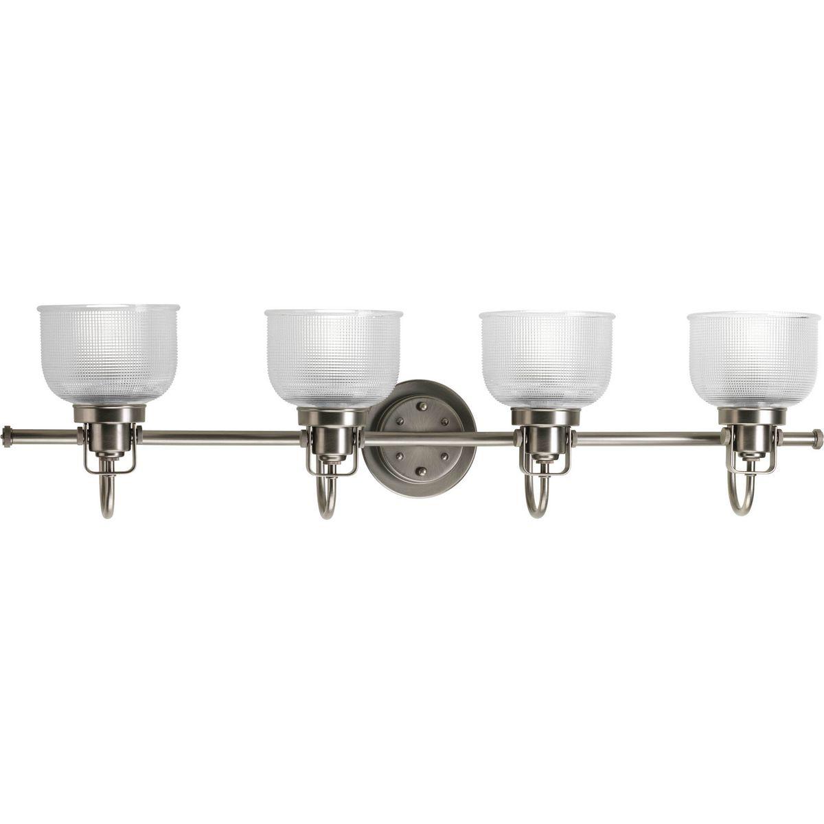 Rosser 4 Light Transparent Dimmable Vanity Light