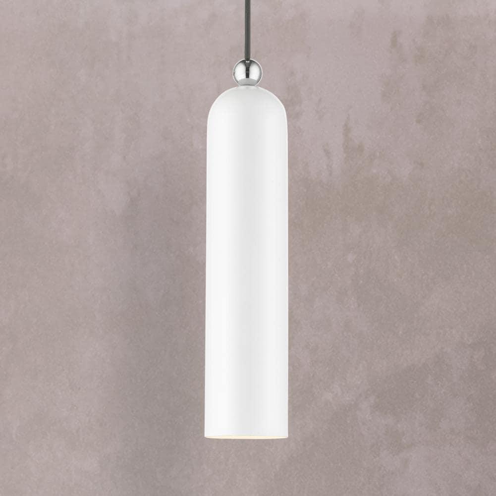 Livex Lighting Ardmore 1 - Light Pendant in  White