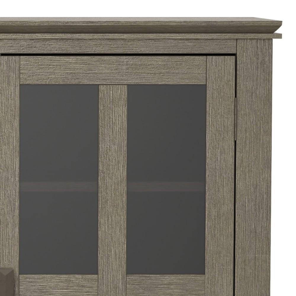 Simpli Home Artisan 53"W Solid Wood Contemporary Tall TV Stand for TVs up to 60" with Adjustable Shelves